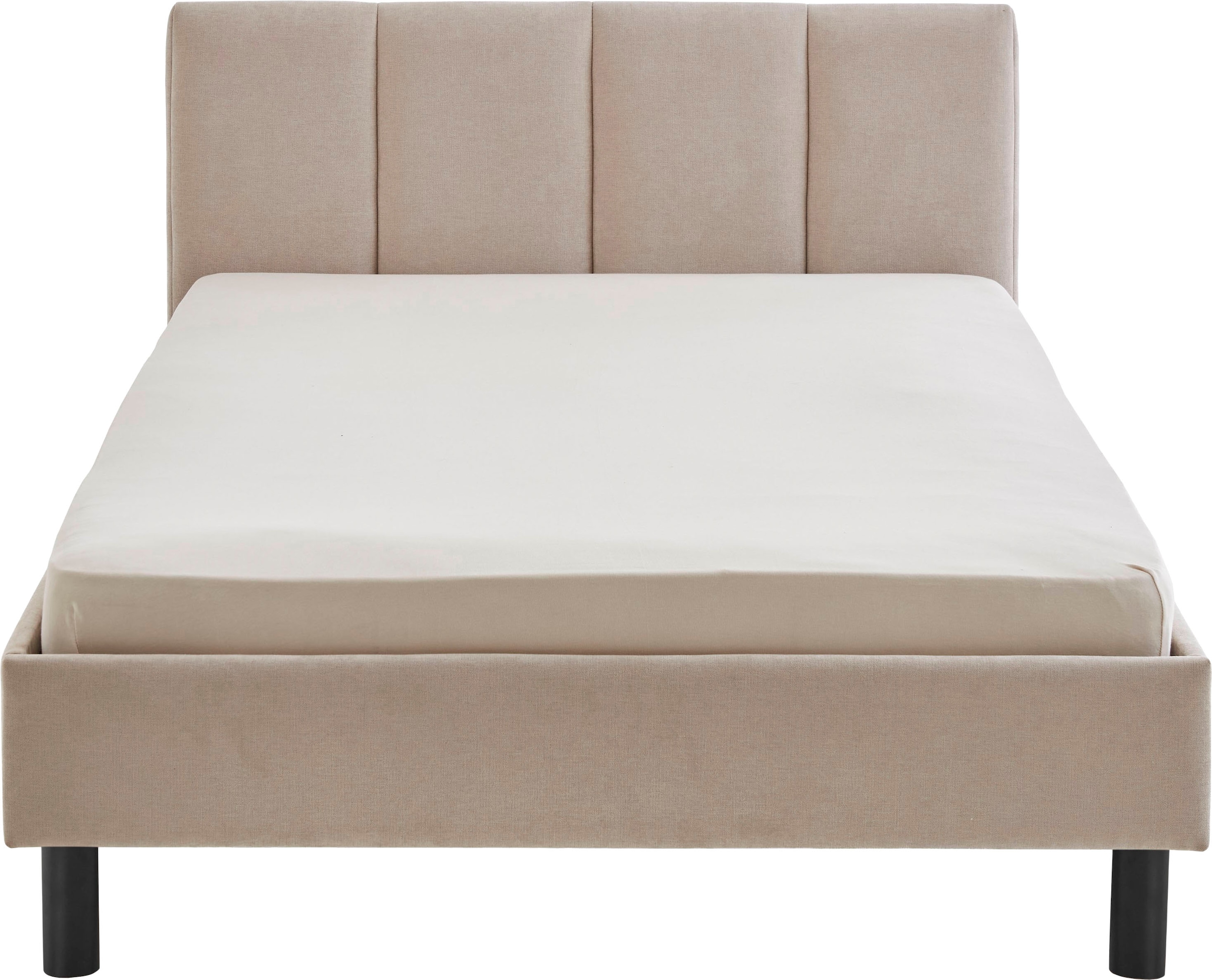 meise.möbel Polsterbett »Joker, in verschiedenen Breiten und Farben erhältlich« wahlweise mit schwarzem oder eichefarbigem Holzfuß