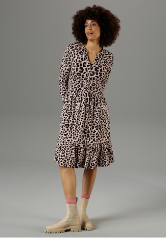 Aniston CASUAL Jerseykleid, mit Animal-Print kaufen