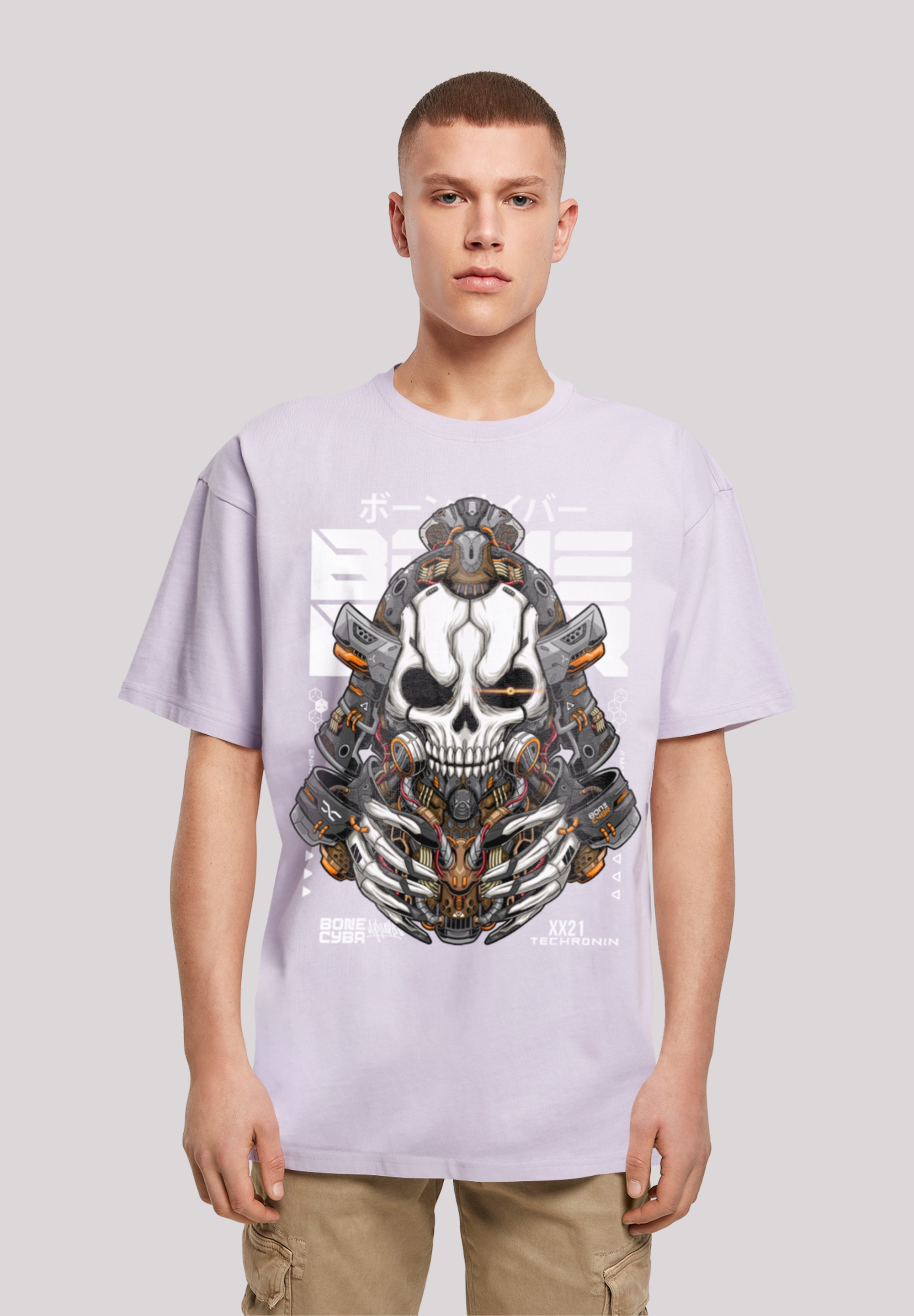 F4NT4STIC T-Shirt "Bone Cyber Techronin CYBERPUNK STYLES", Print