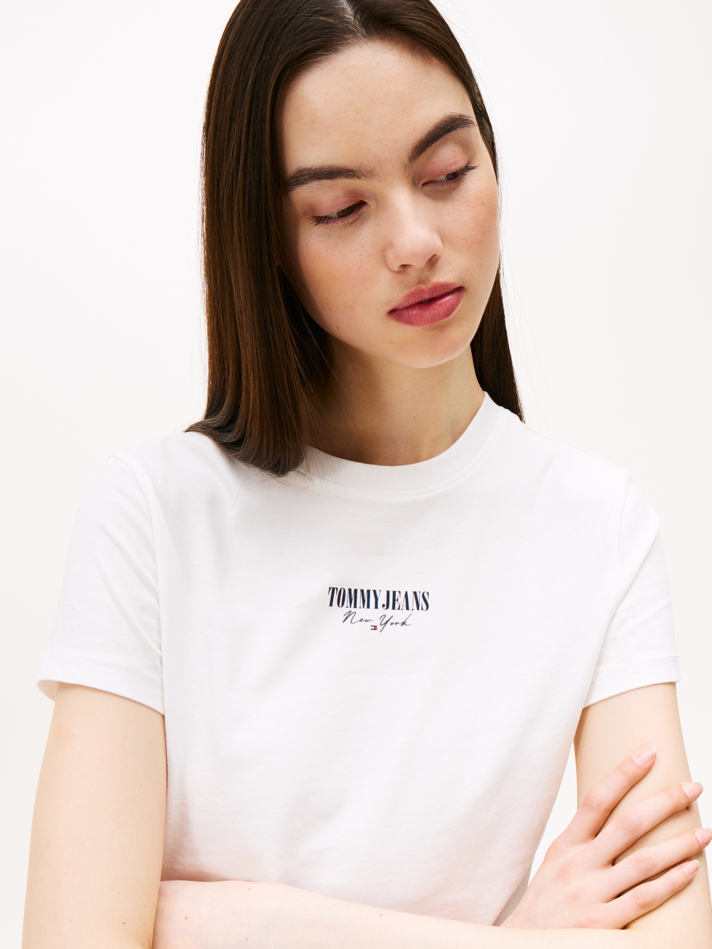 Tommy Jeans Kurzarmshirt »TJW 2PACK ESSENTIAL LOGO 2 TEE«, (Packung, 2 tlg.)
