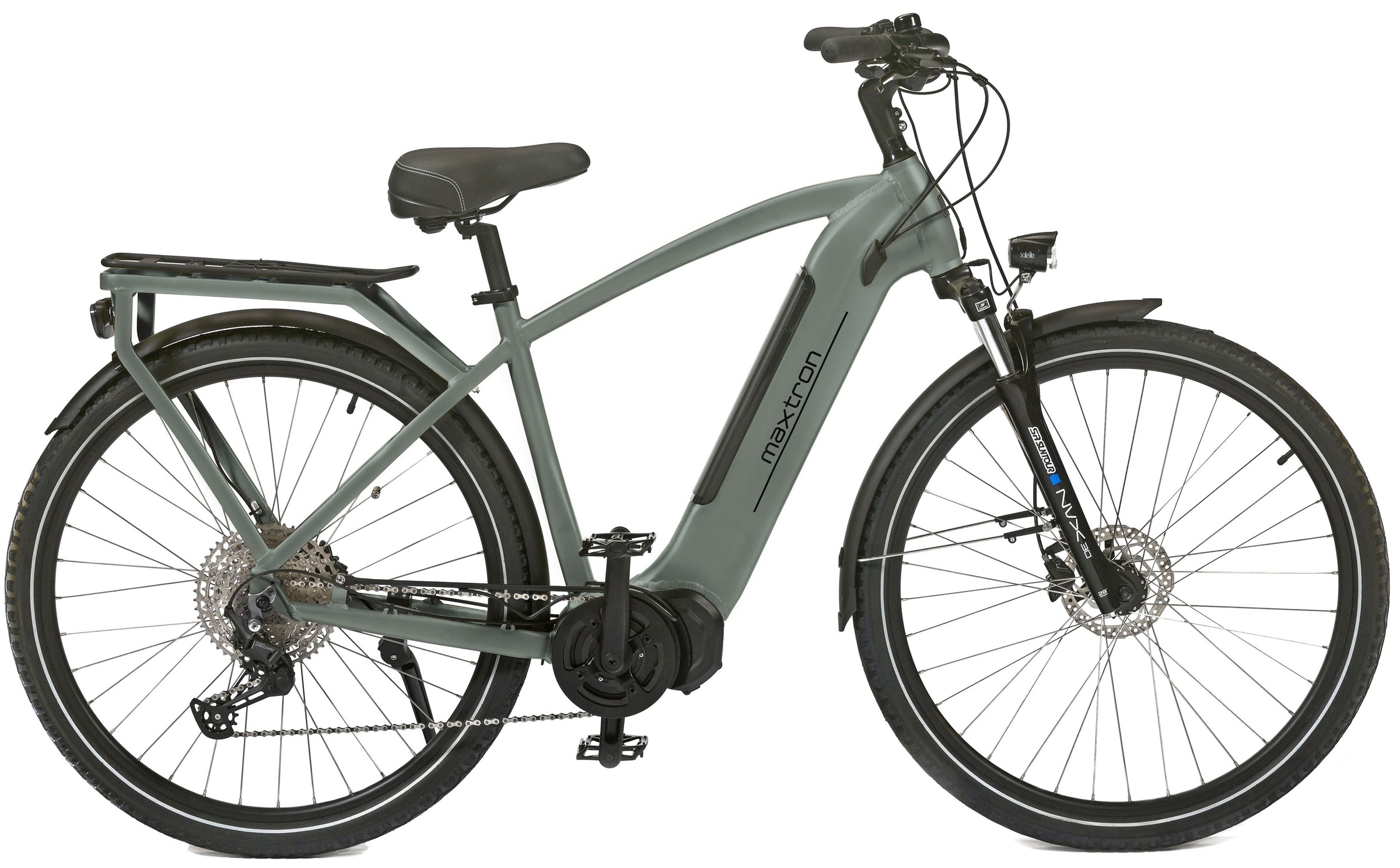 Maxtron E-Bike "MTS 20X", 11 Gang, Shimano, Deore, Mittelmotor 250 W, Pedelec, Elektrofahrrad für Herren