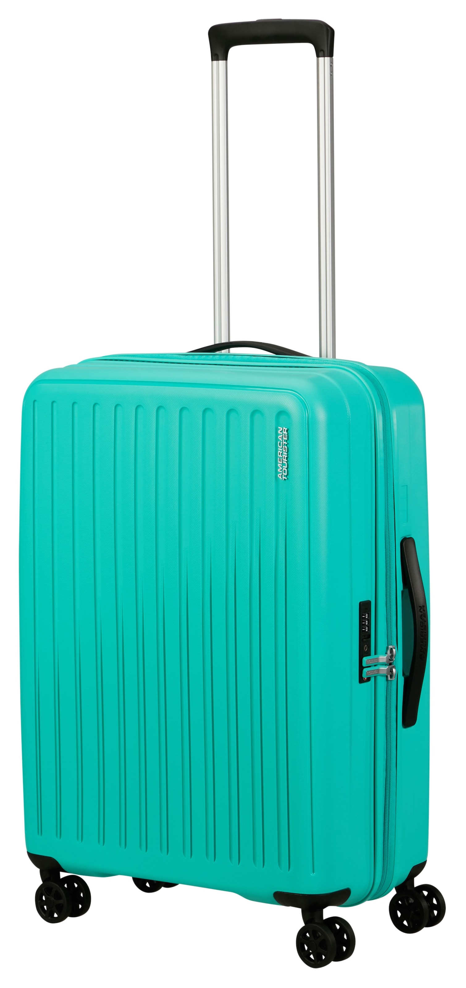 American Tourister® Hartschalen-Trolley »REJOY, verschiedene Größen und Farben«, 4 Rollen, Hartschalen-Koffer personalisierbar versenktes TSA-Schloss