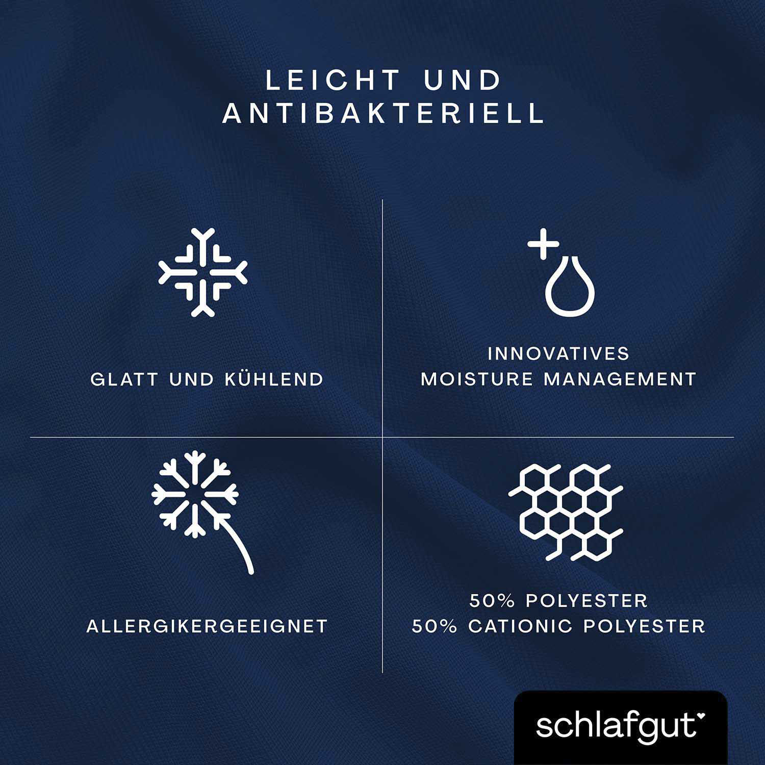 Thumbnail - Schlafgut Spannbettlaken "Cool Contact", 100% gekämmte Mikrofaser