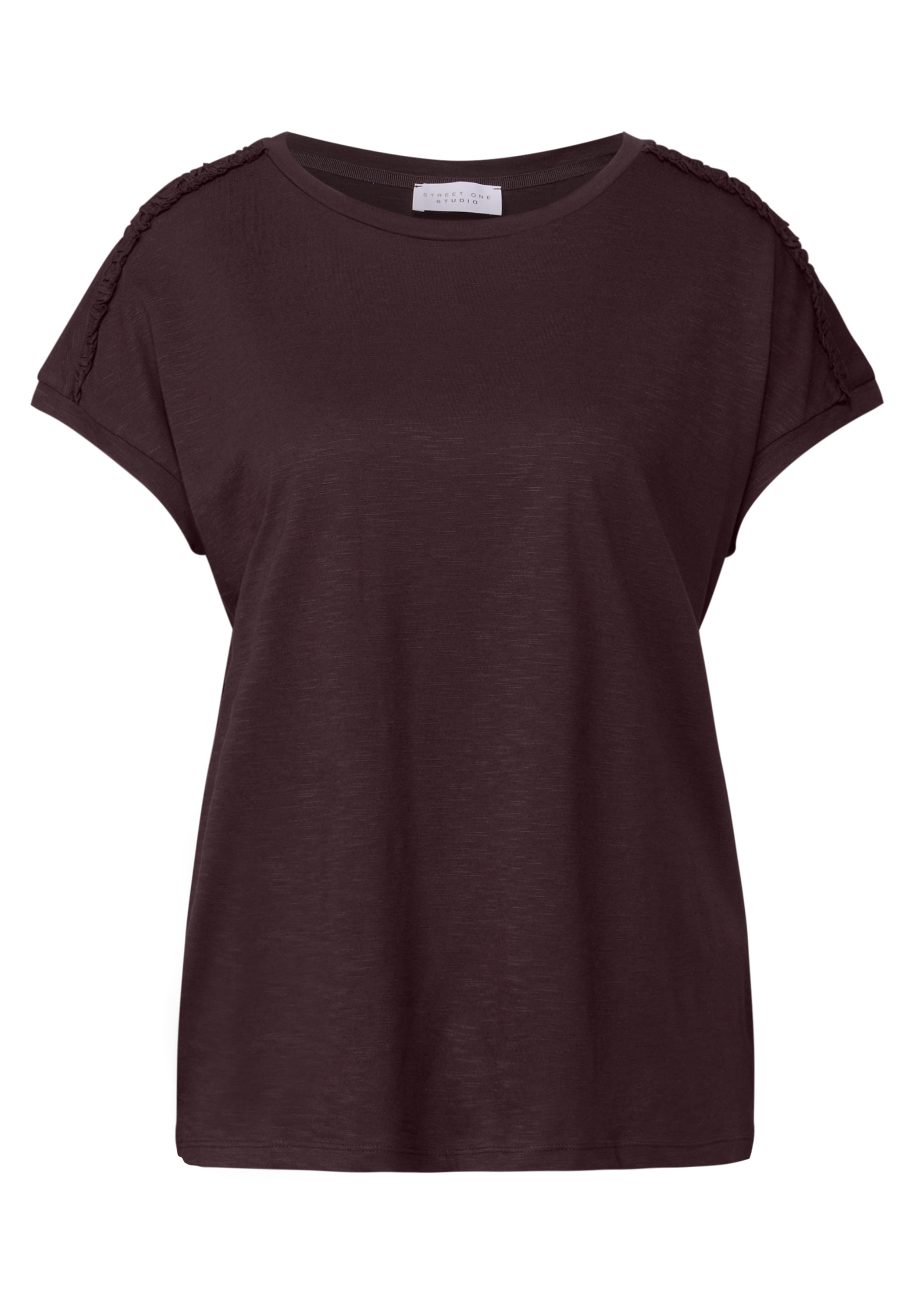 STREET ONE STUDIO T-Shirt, aus elastischem Materialmix