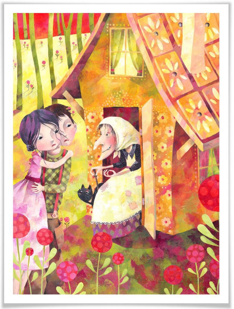 Poster »Märchen Wandbilder Hänsel und Gretel«, Geschichten & Märchen, (1 St.), Poster...