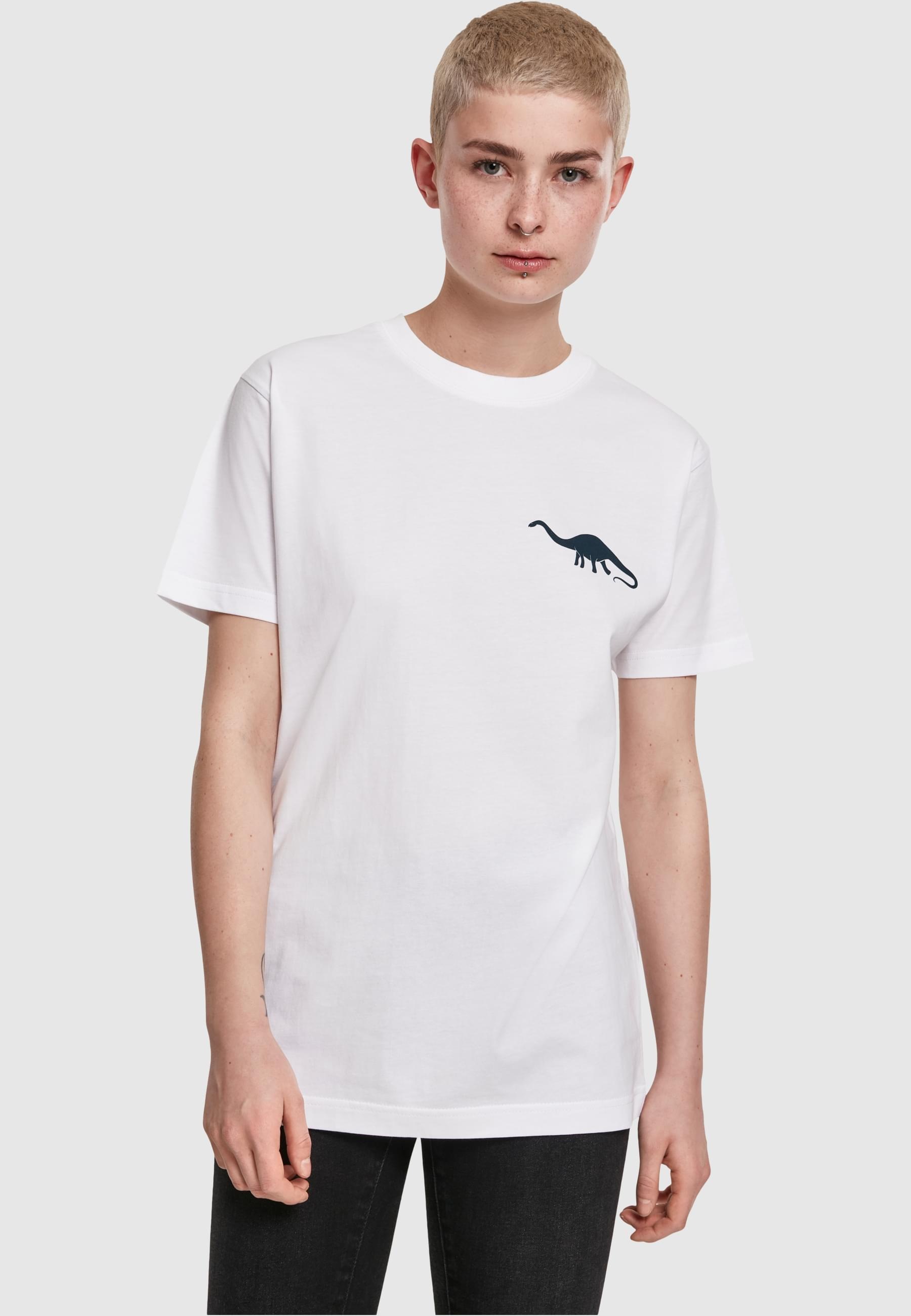MisterTee Kurzarmshirt »MisterTee Damen Ladies Jurassic Tee«, (1 tlg.)