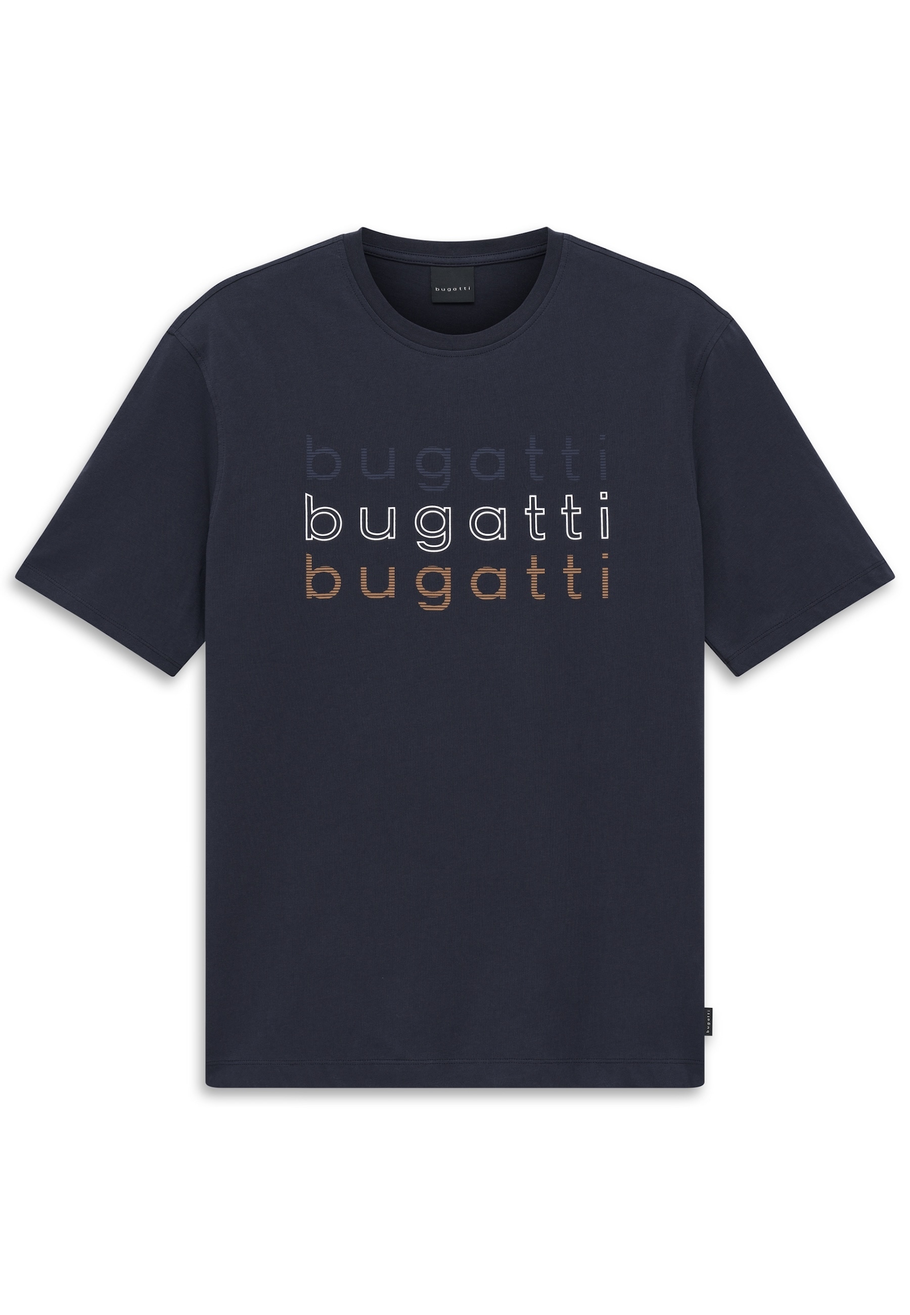 bugatti T-Shirt mit einem bugatti-Print