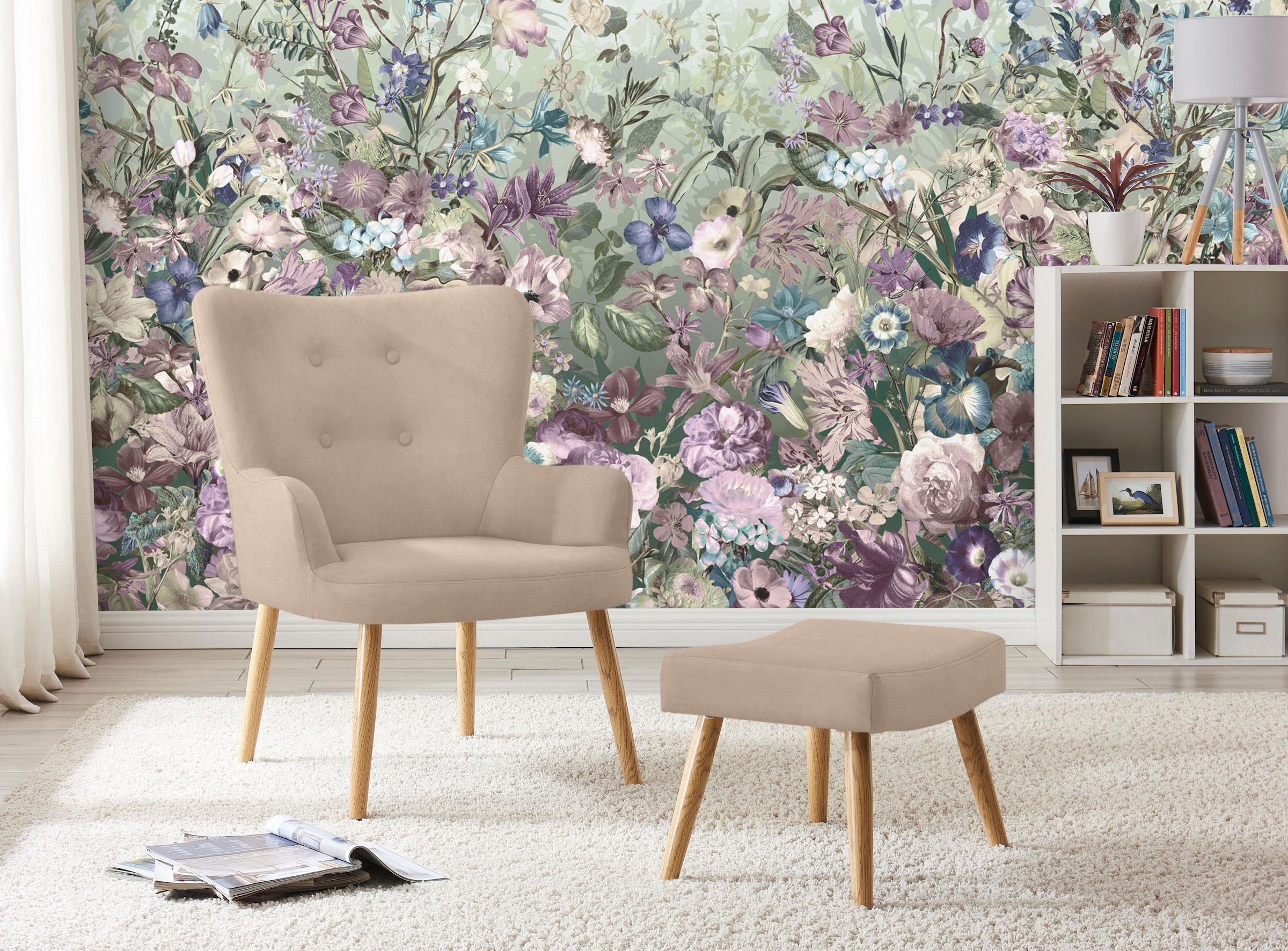 INOSIGN Sessel »Levent Fotelis su Hocker« in u...