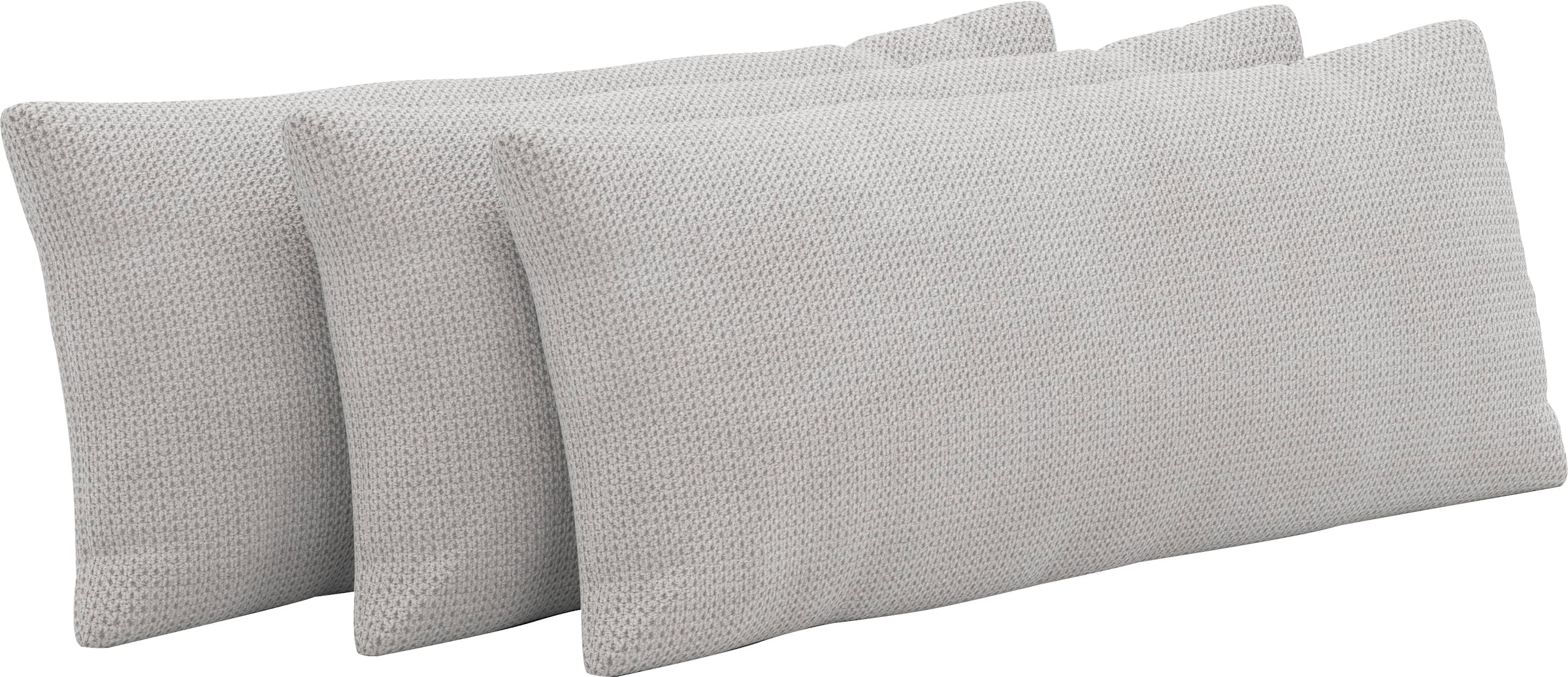 Auflagekissen SIT & MORE "Amica", silber, B:65cm H:25cm T:12cm, 90% Polyester, 10% Polyamid, Polsterauflagen, zur Auswahl Sets mit 2 oder 3 Stück