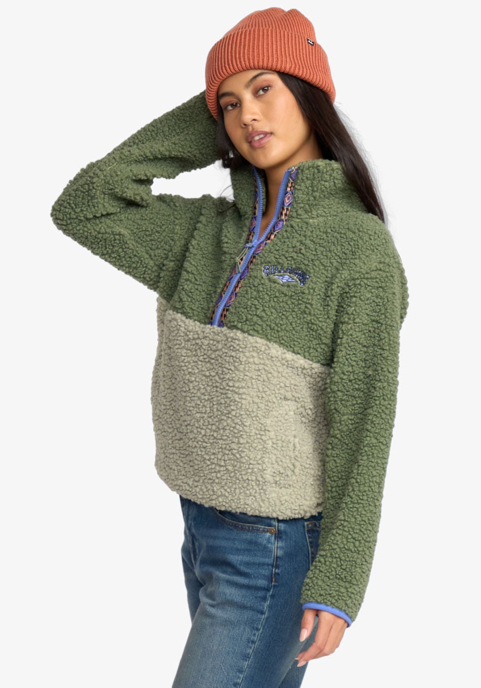Billabong Strickfleece-Pullover »HORIZON MOCK NECK« aus Strickfleece, mit Stehkragen