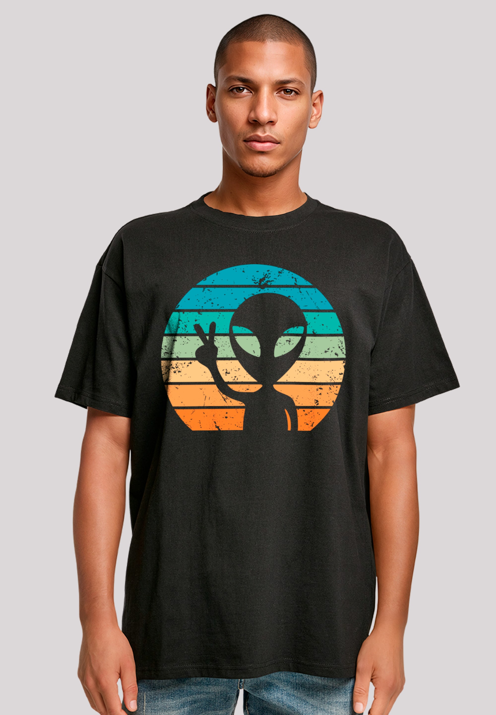 F4NT4STIC T-Shirt "Alien Piece Sonnenuntergang", Premium Qualität günstig online kaufen