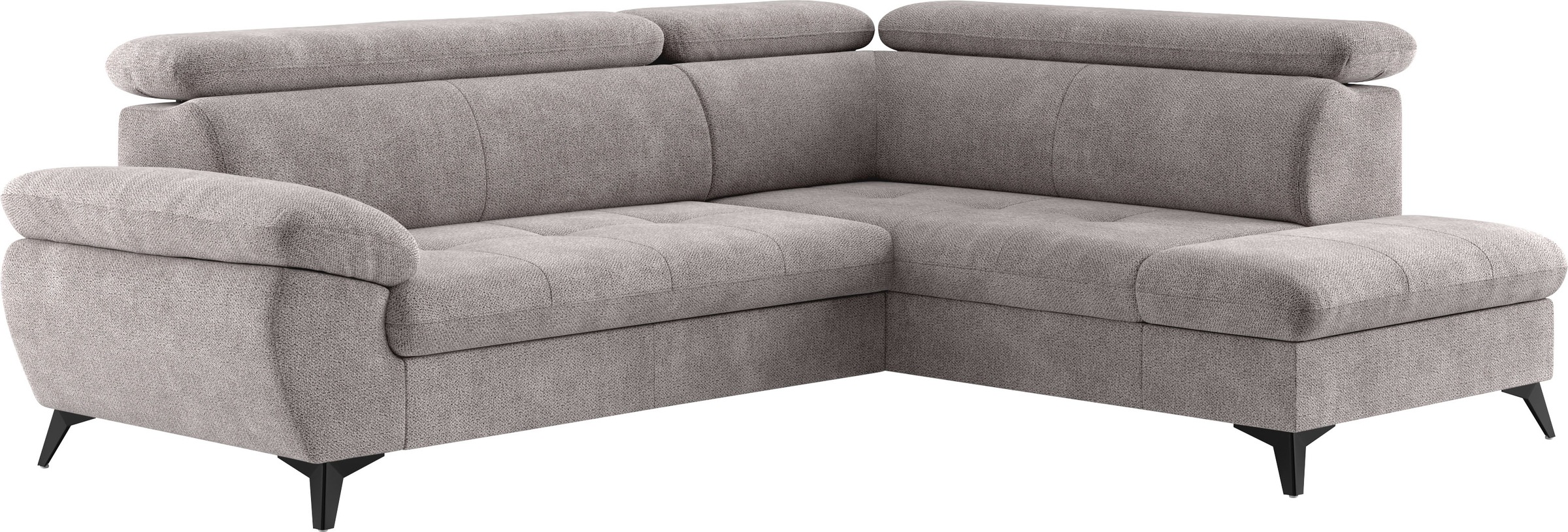COTTA Ecksofa »Hudson L-Form«, mit Kopfteilverstellung, wahlweise mit Bettfunktion & Bettkasten
