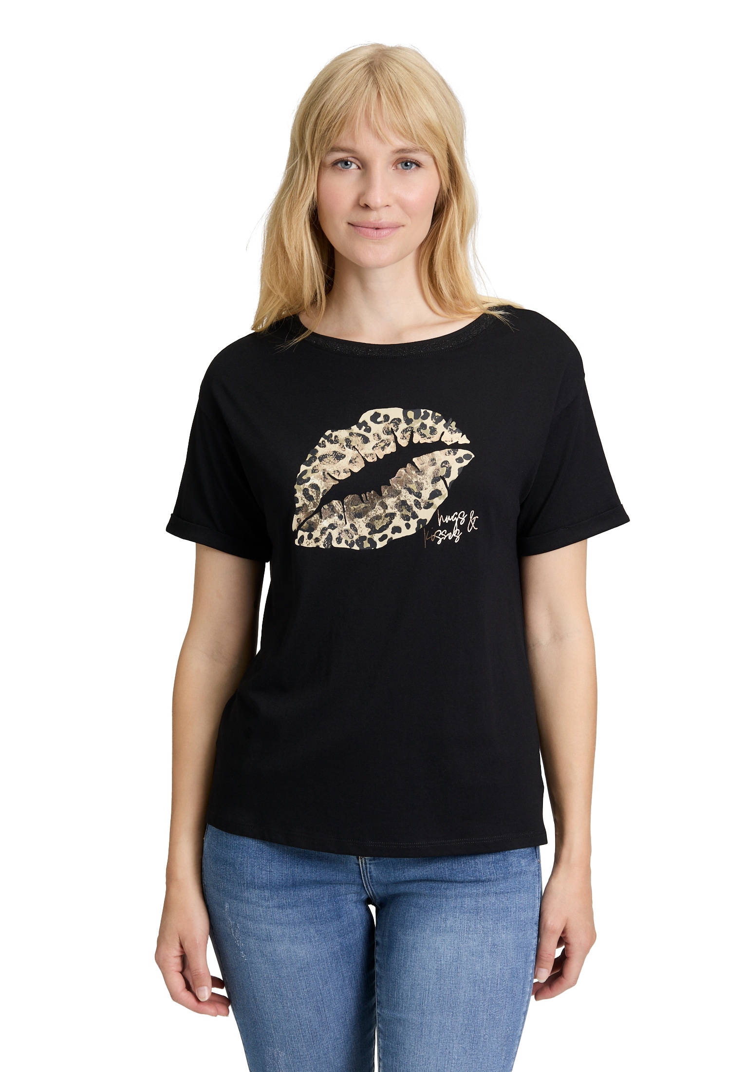 Betty Barclay Kurzarmshirt "Damen Casual-Shirt mit Aufdruck", 1 Stk. günstig online kaufen