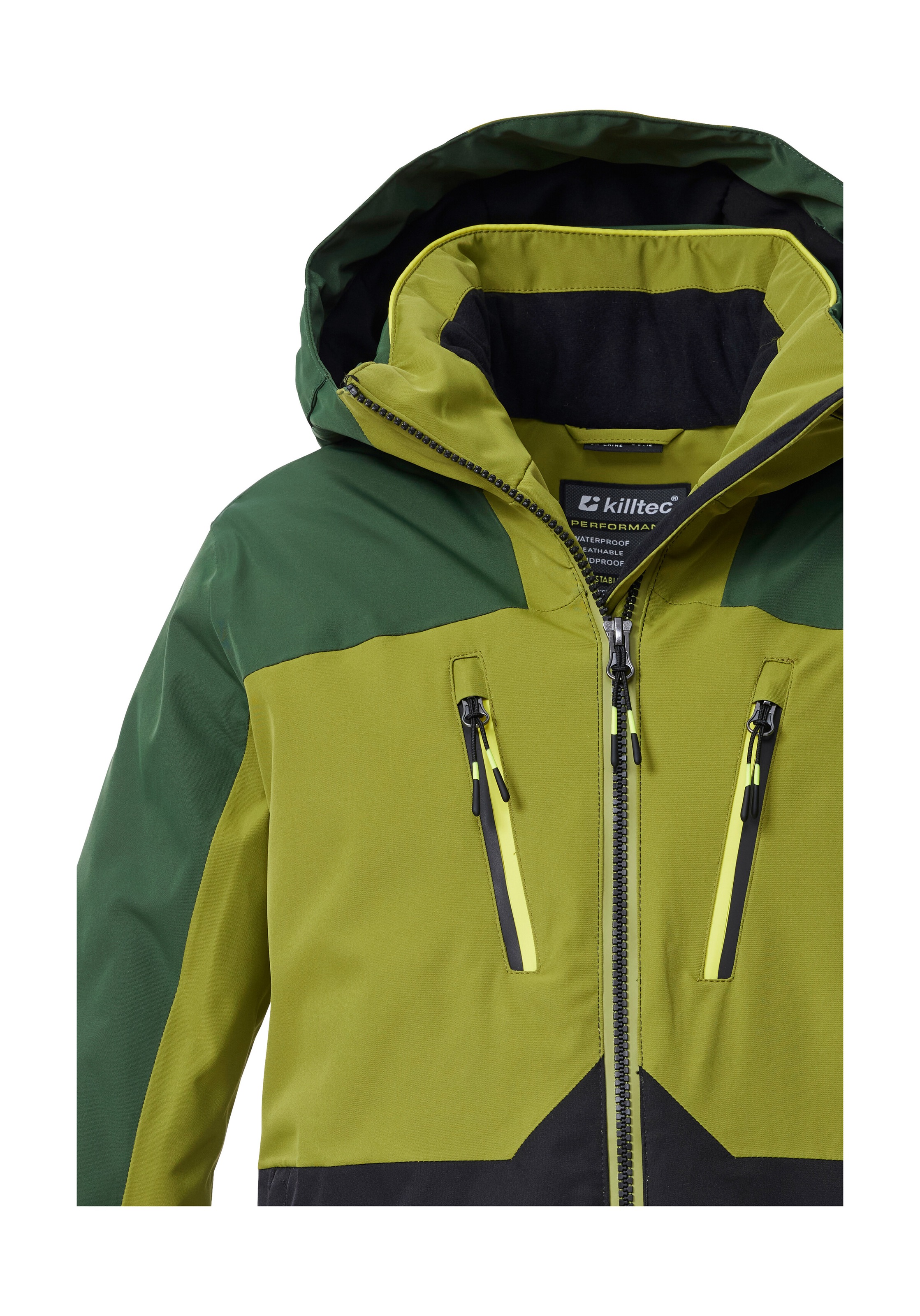 Killtec Skijacke »KSW 190 BYS SKI JCKT«, Killtec Kids Skijacke: wasserdicht, atmungsaktiv, Colourblock Design