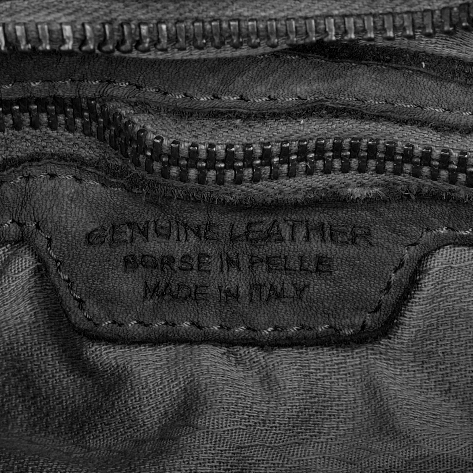 forty° Umhängetasche, echt Leder, Made in Italy