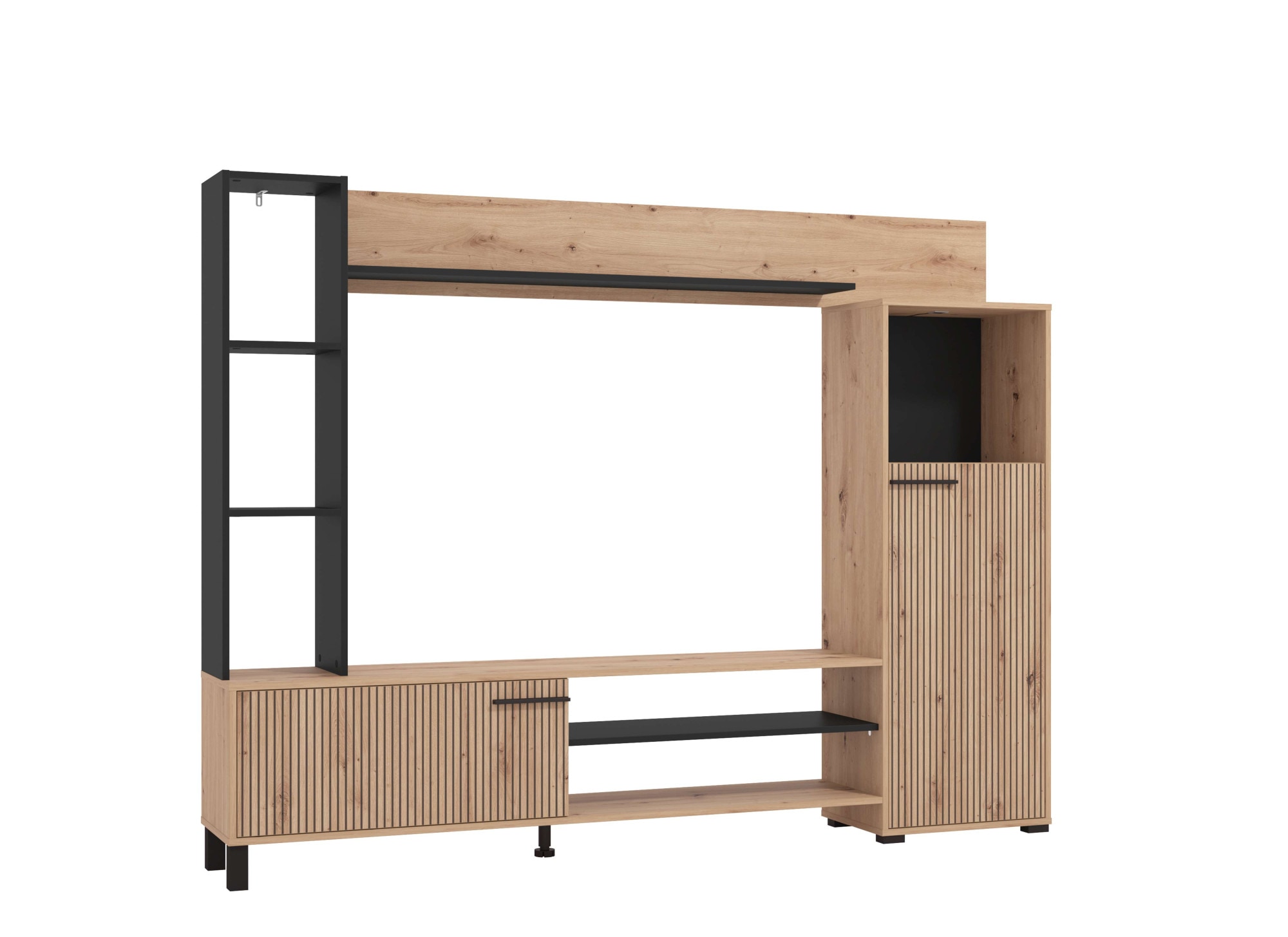 INOSIGN Wohnwand "Retimno, inkl. Highboard, TV-Board, Standregal und Wandre günstig online kaufen