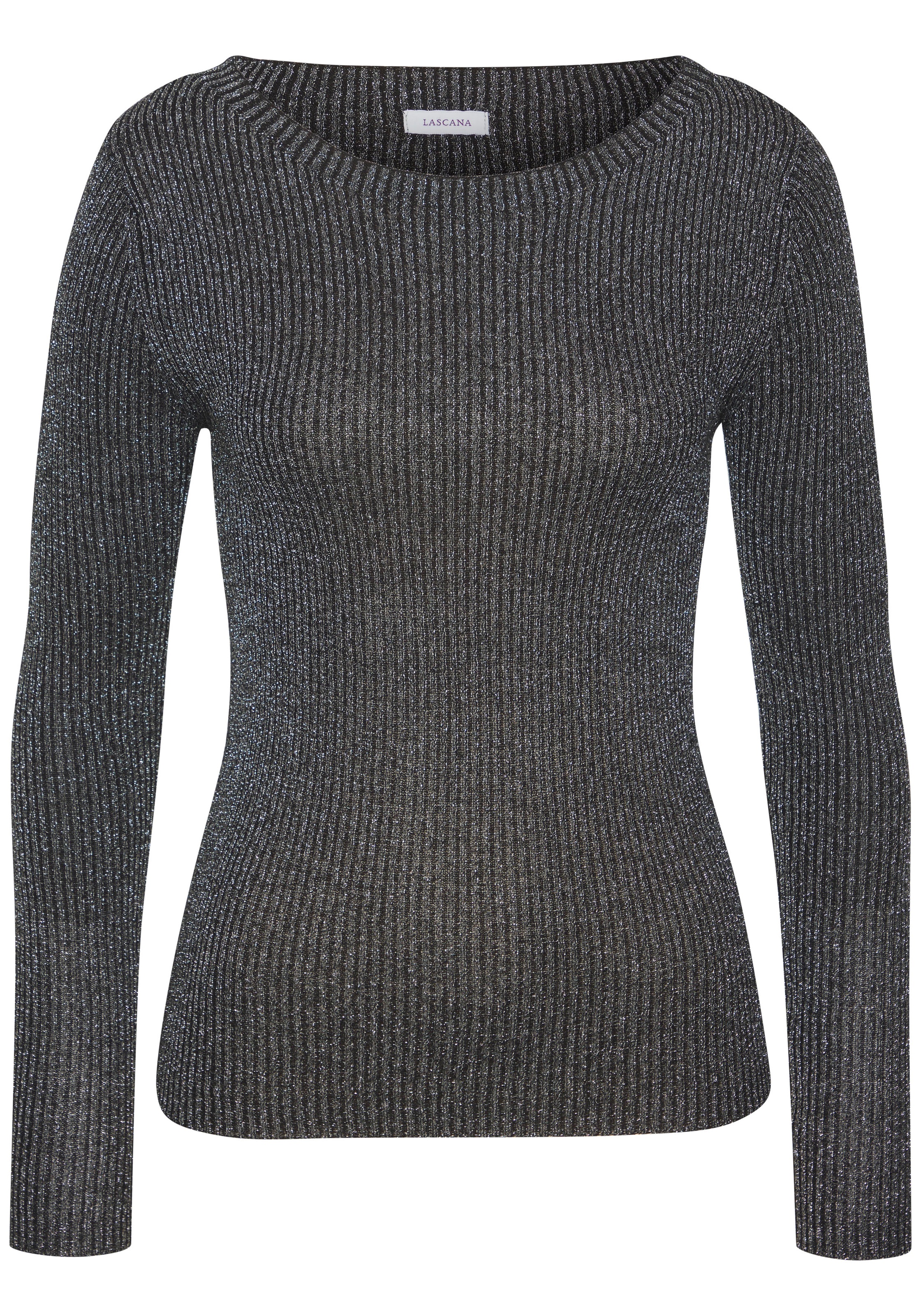 LASCANA Strickpullover aus Rippstrick mit Glitzergarn, festlich günstig online kaufen