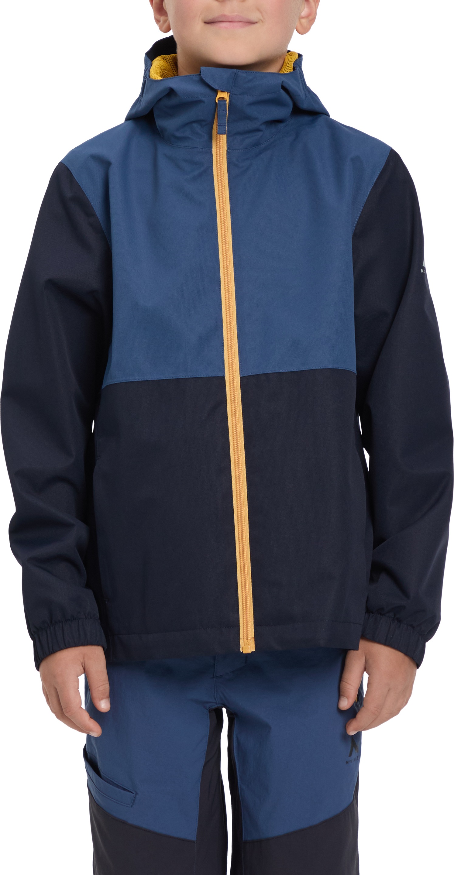 McKINLEY Outdoorjacke "JU.-FUNKTIONS-JACKE TERANG II SHL B" mit Kapuze kontrastfarbige Zipper, Colorblocking-Look