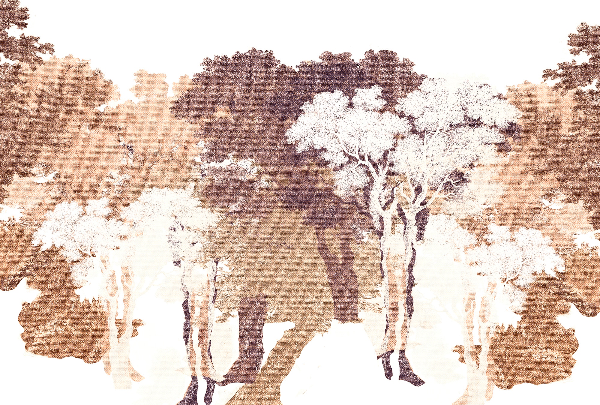 Architects Paper Fototapete "Atelier 47 Forest Blot 2" Wald glatt Vlies, Wand, Schräge, Decke