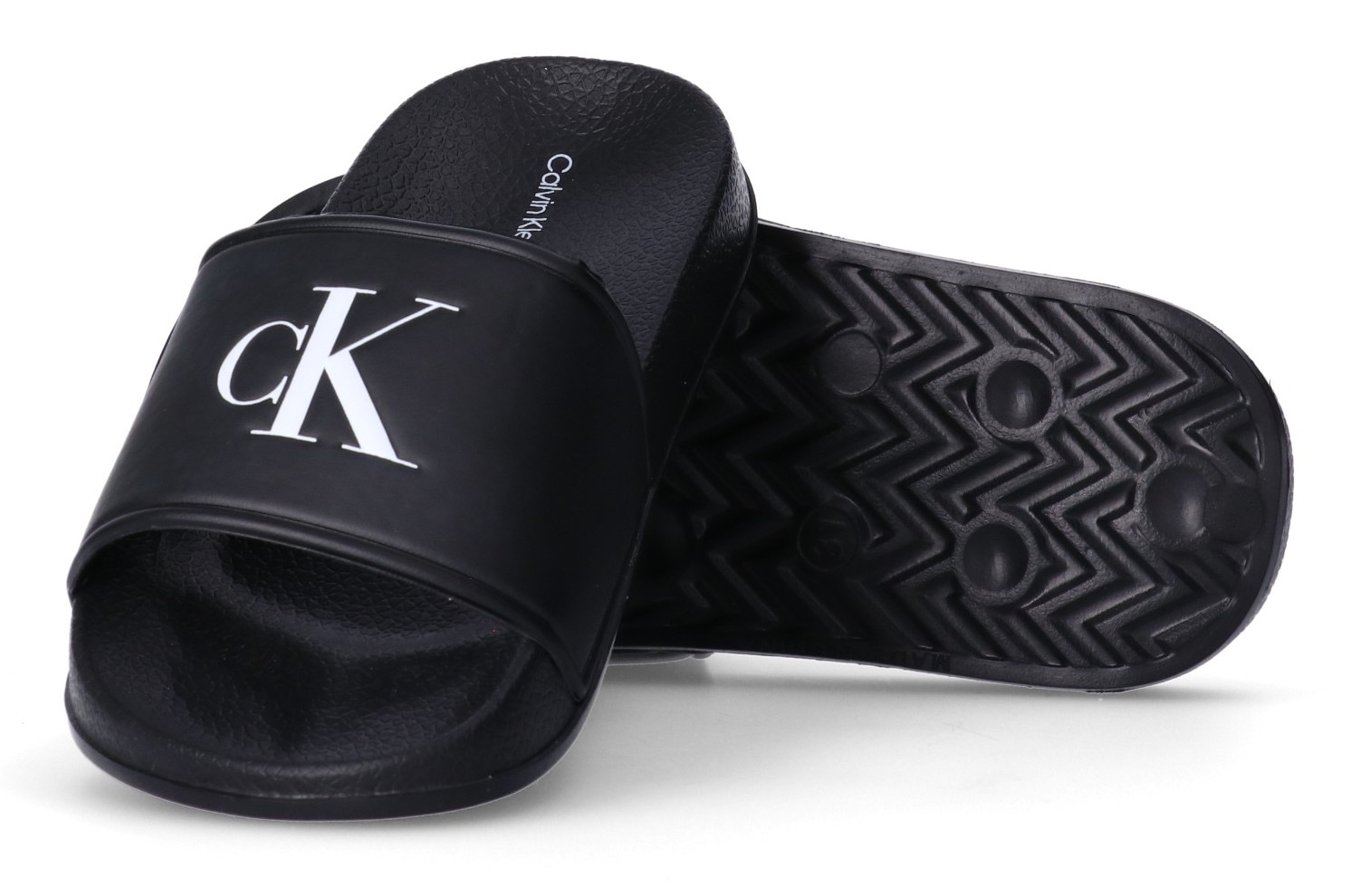 Calvin Klein Jeans Badepantolette, Pool Slides, Wassersandale, Strandschuh mit Logo verziert
