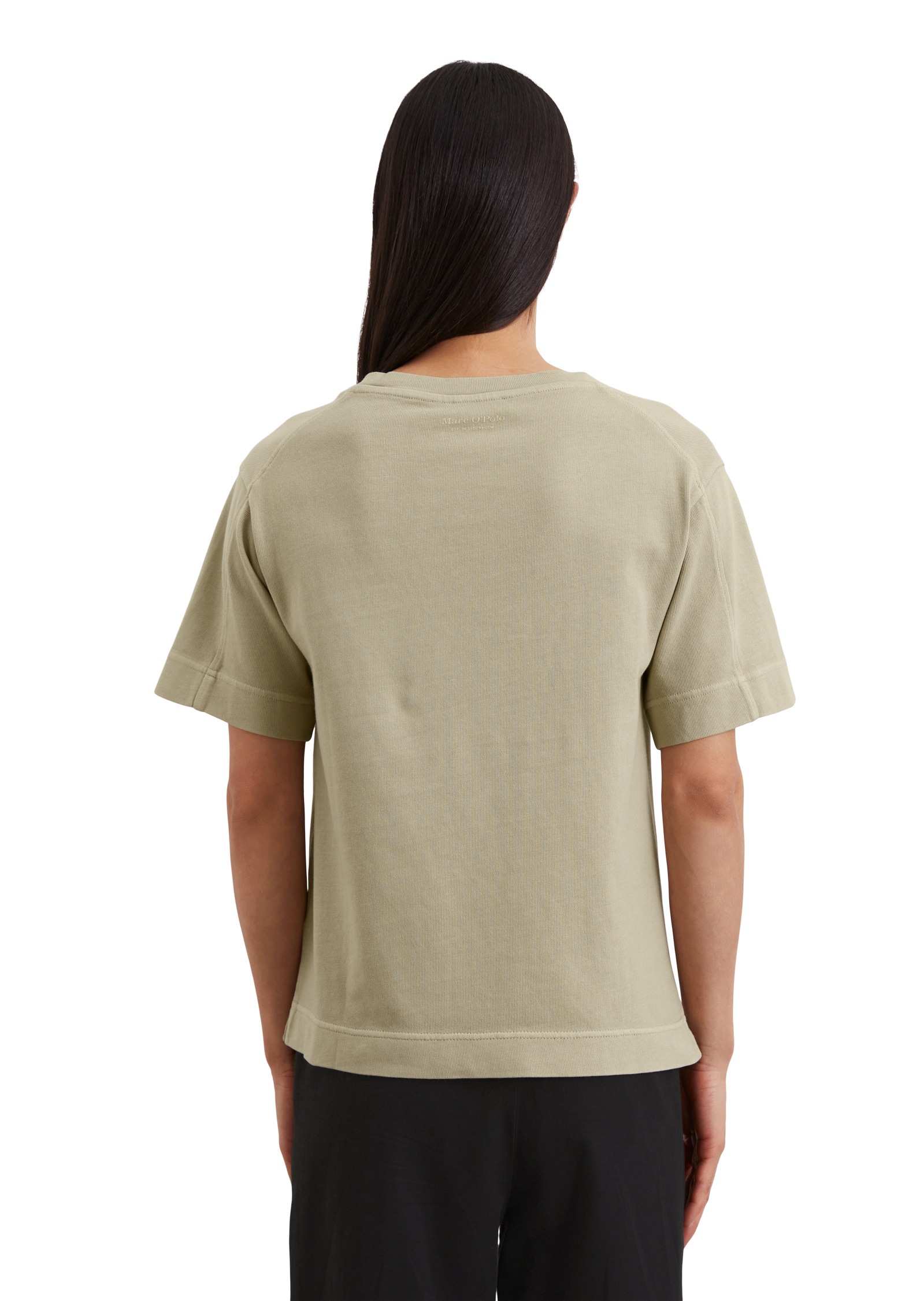 Marc O'Polo T-Shirt »mit aufgesetzter Satin-Tasche«