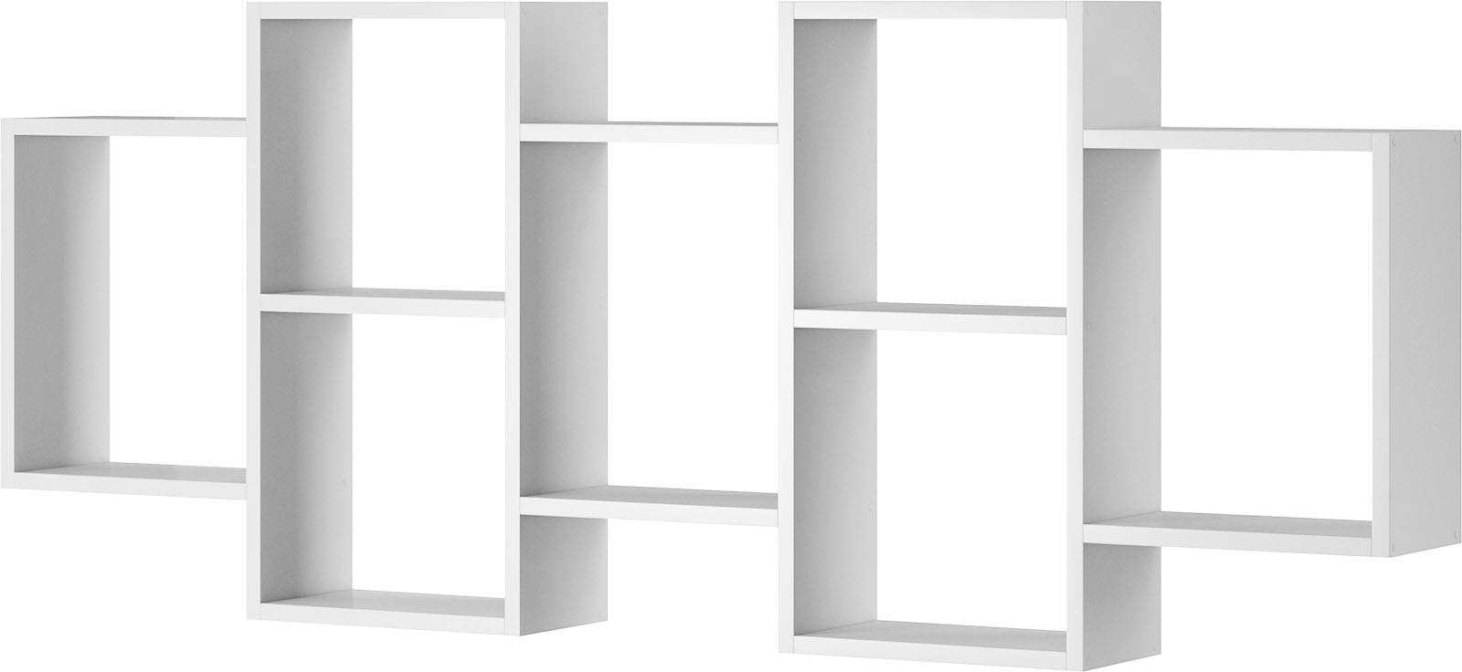 INOSIGN Wandboard »Wandregal Trio«, (1 St.), Stell- oder Hängeregal, 10 offene Fächer, flexibel montierbar