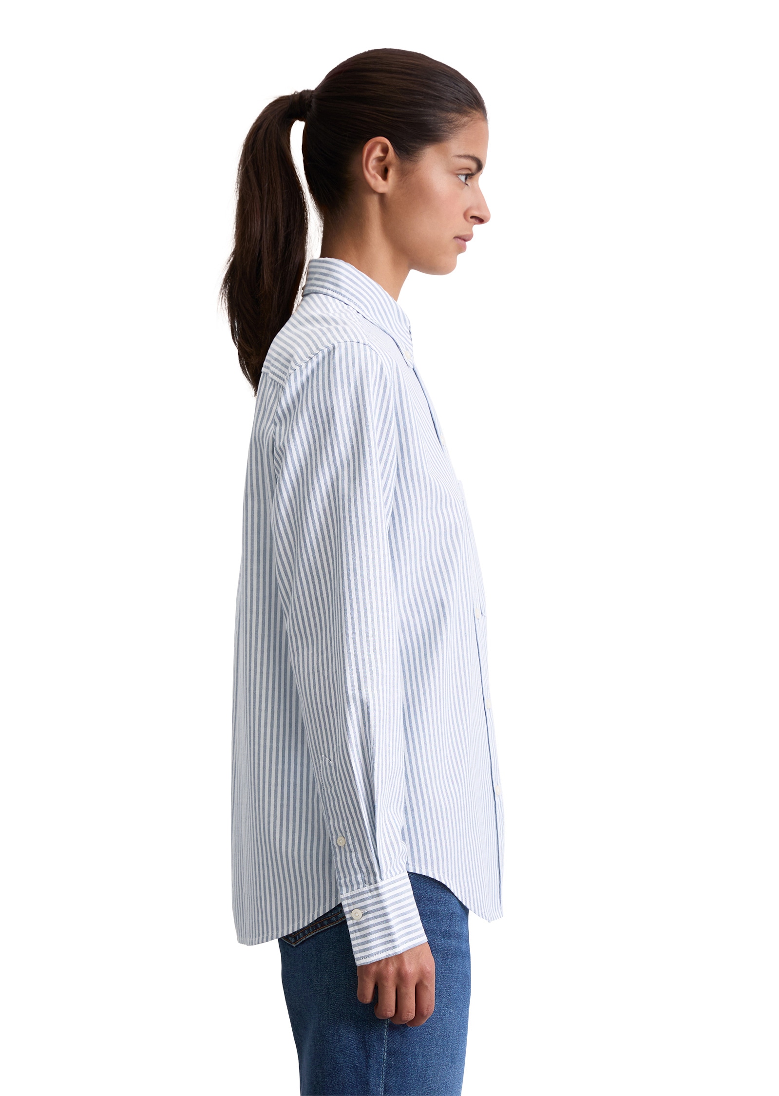 Marc O'Polo Langarmbluse »aus Oxford-Cotton«