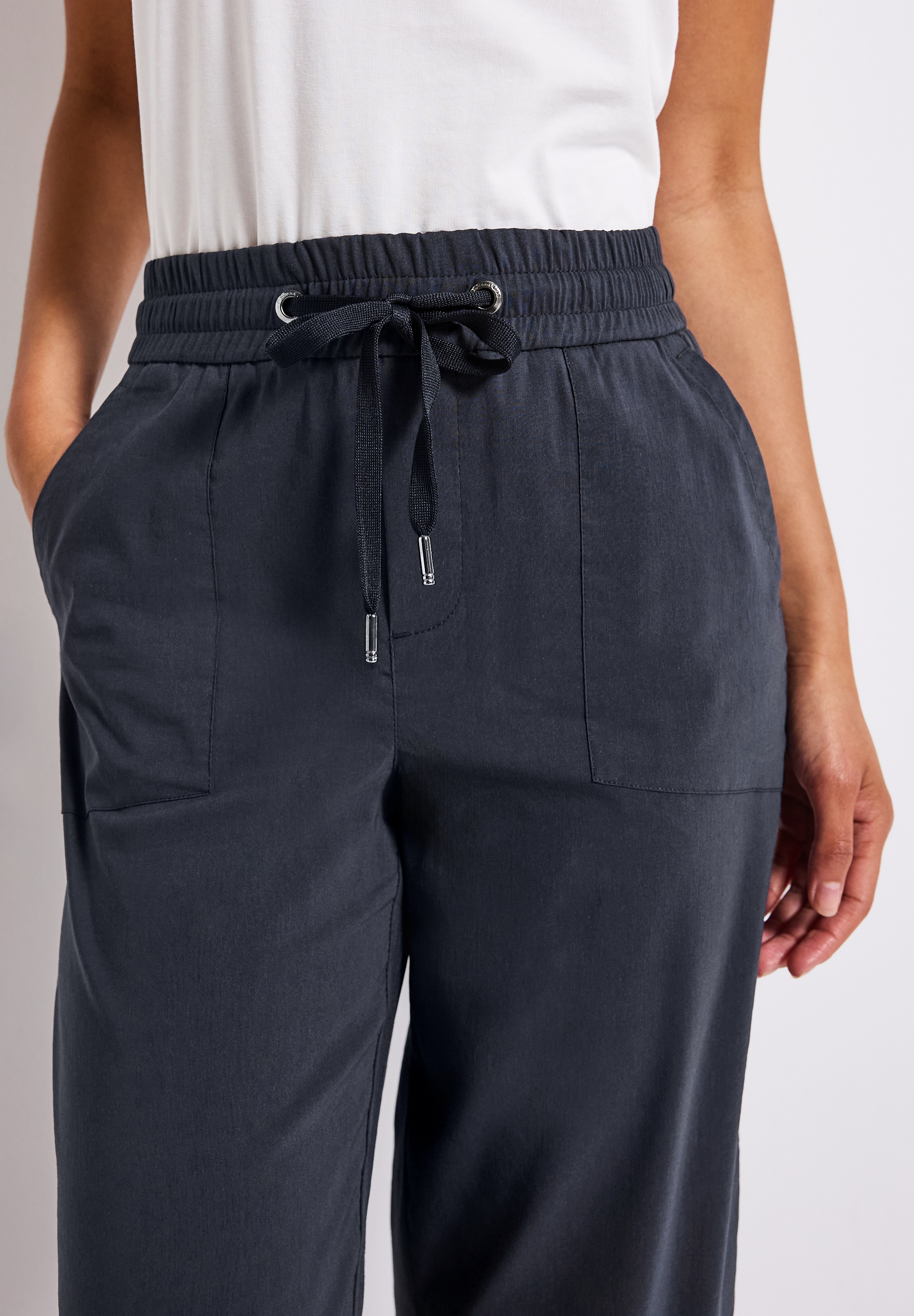 STREET ONE Stoffhose, Sommerhose mit Turn-Up