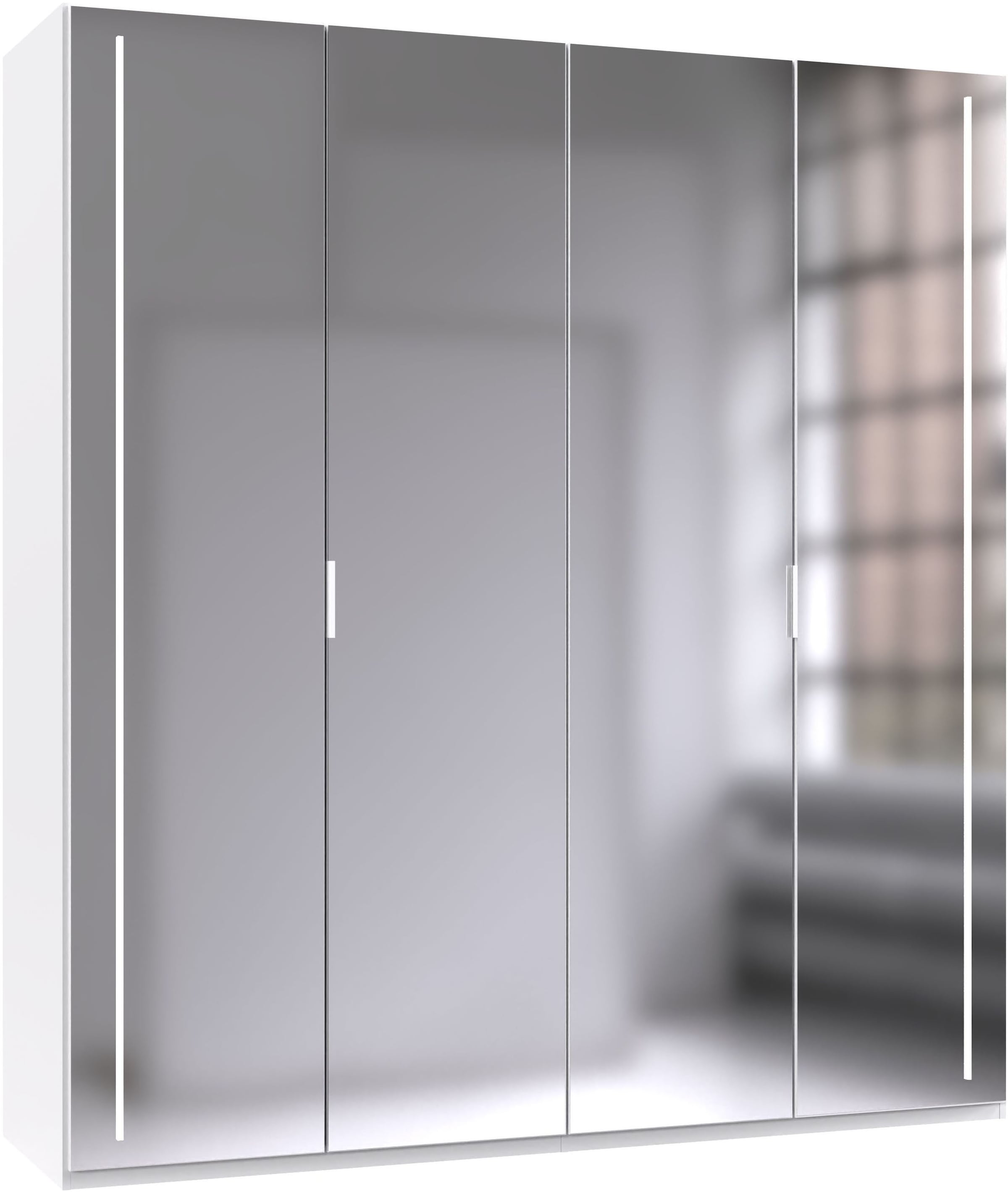 Wimex Kleiderschrank »LUCERA inkl. vollverspiegelter Fronten mit LED Beleuchtung« in den Breiten 200cm (4-türig) und 250cm (5-türig) erhältlich