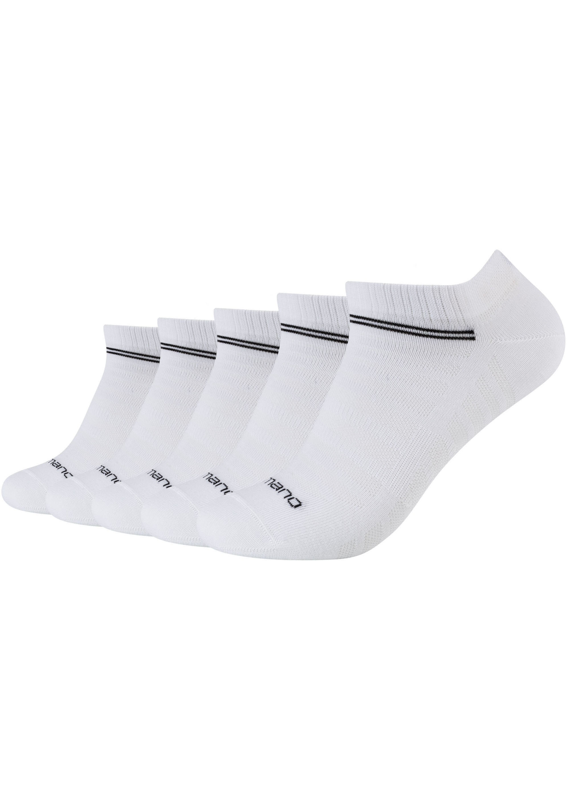 Camano Kurzsocken »mesh ventilation«, (10 Paar), mit modischen Streifenmustern