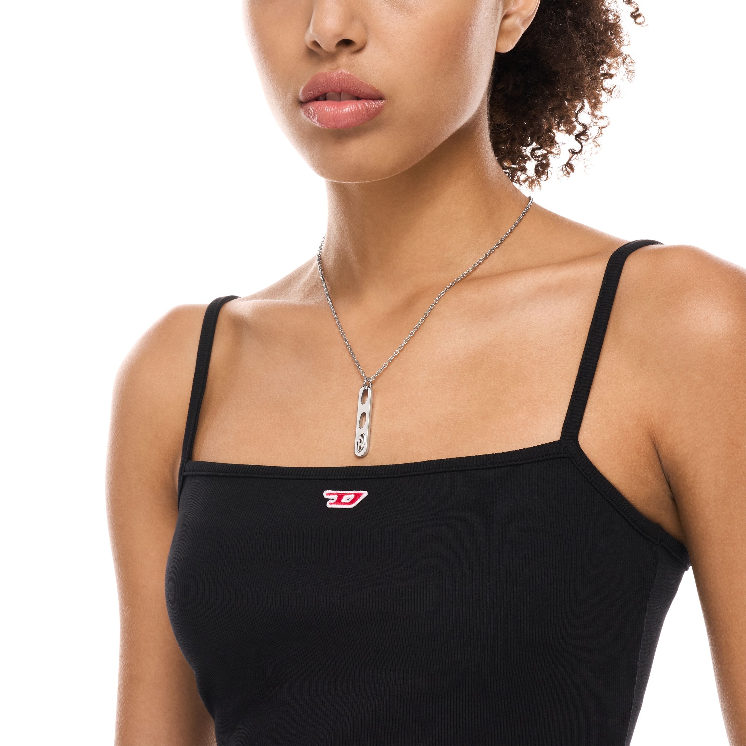 Diesel Kette mit Anhänger »Schmuck Geschenk Edelstahl OVAL D LOGO«