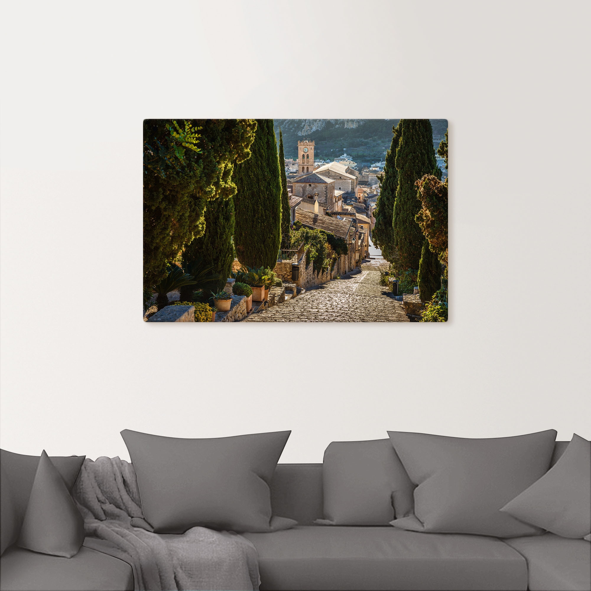 Artland Wandbild »Blick vom Kalvarienberg auf Pollenca«, Mallorca, (1 St.), als Alubild, Outdoorbild, Leinwandbild in verschied. Größen