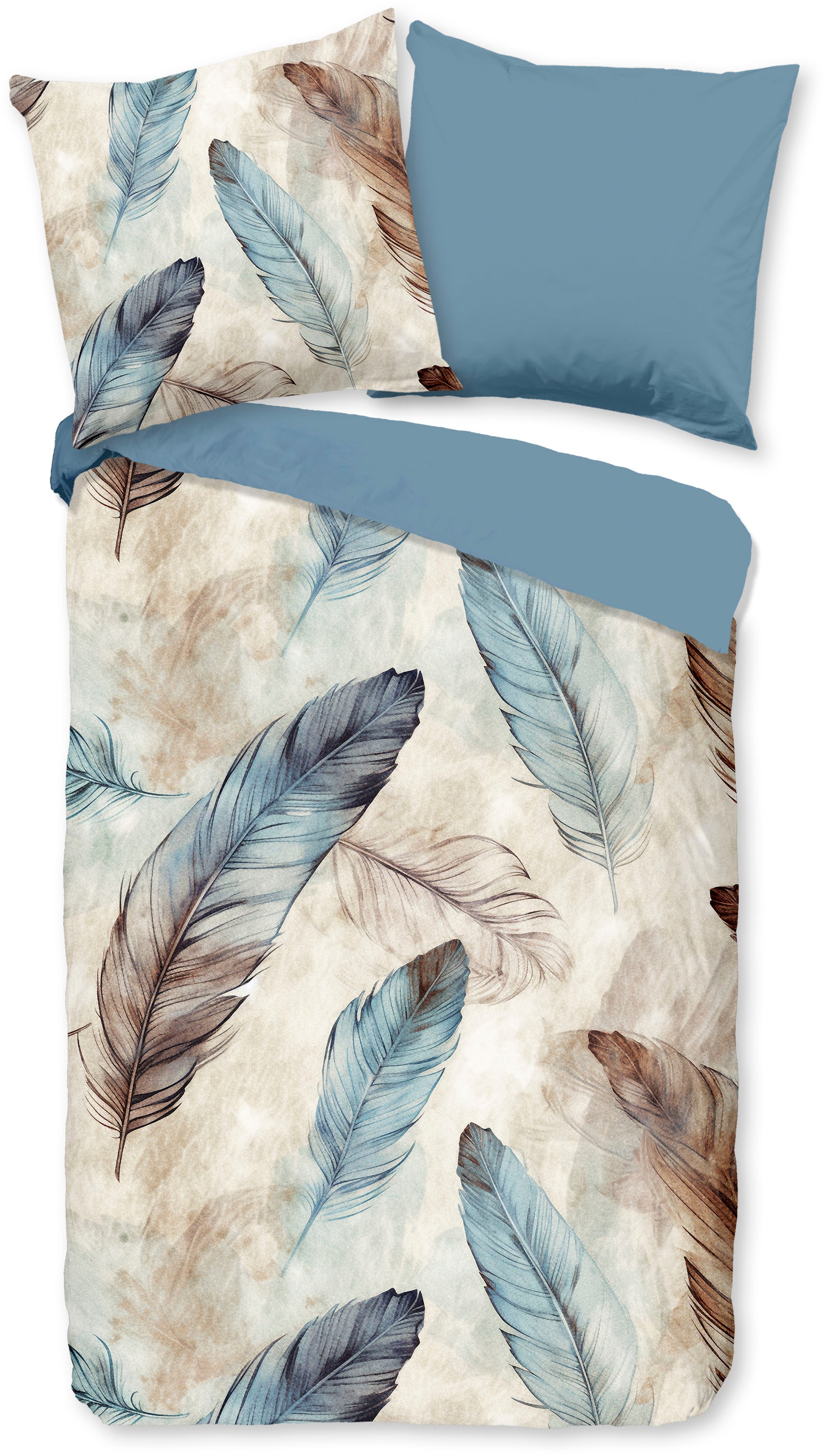 good morning Wendebettwäsche "Otte" 3 tlg. 100% Baumwolle, Renforcé, Reißve günstig online kaufen