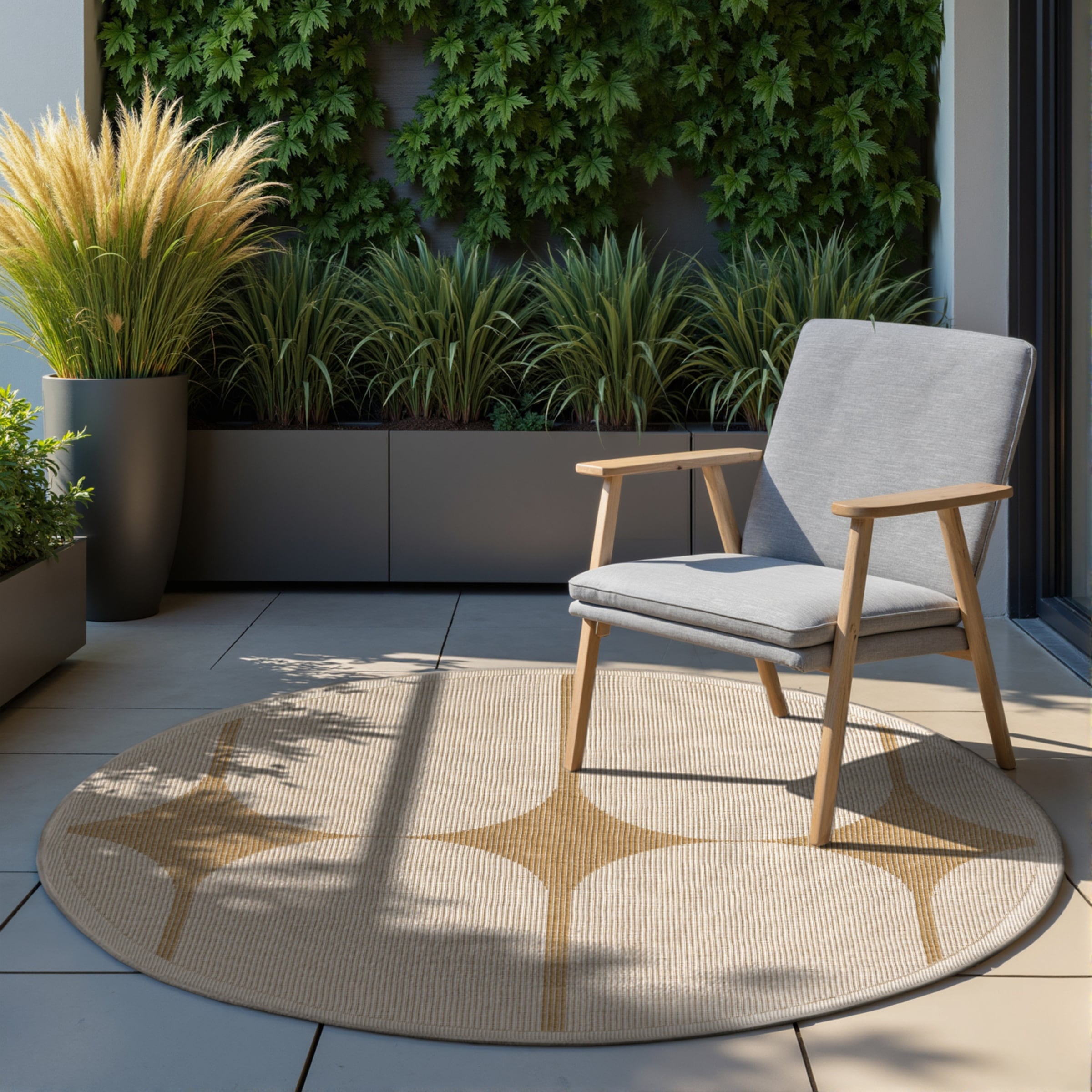 HANSE Home Outdoorteppich "Bowen Wendeteppich" rund 5 mm Höhe In und Outdoo günstig online kaufen