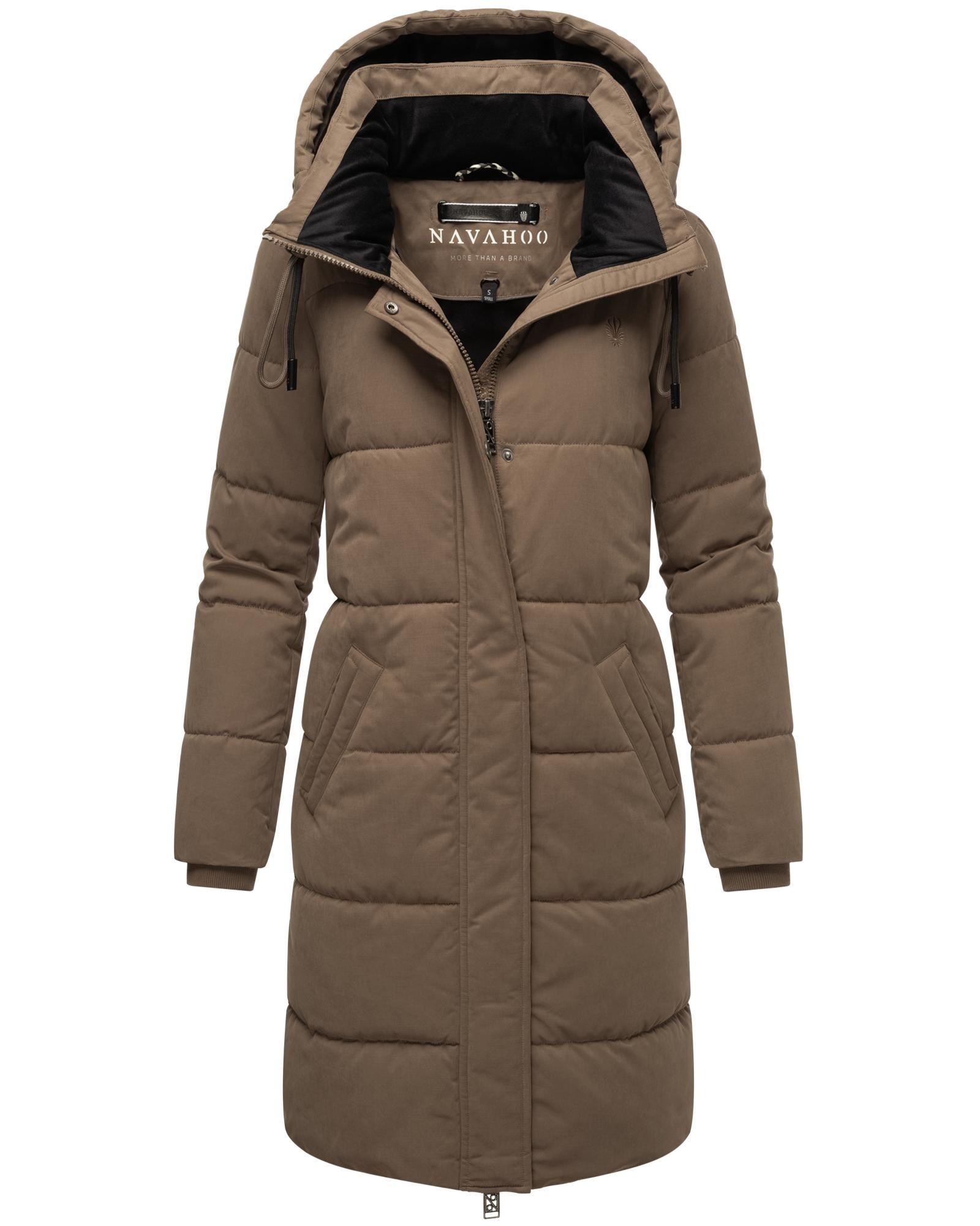 Navahoo Wintermantel »Wintertanz 14«, modischer Damen Steppmantel mit hohem Kragen