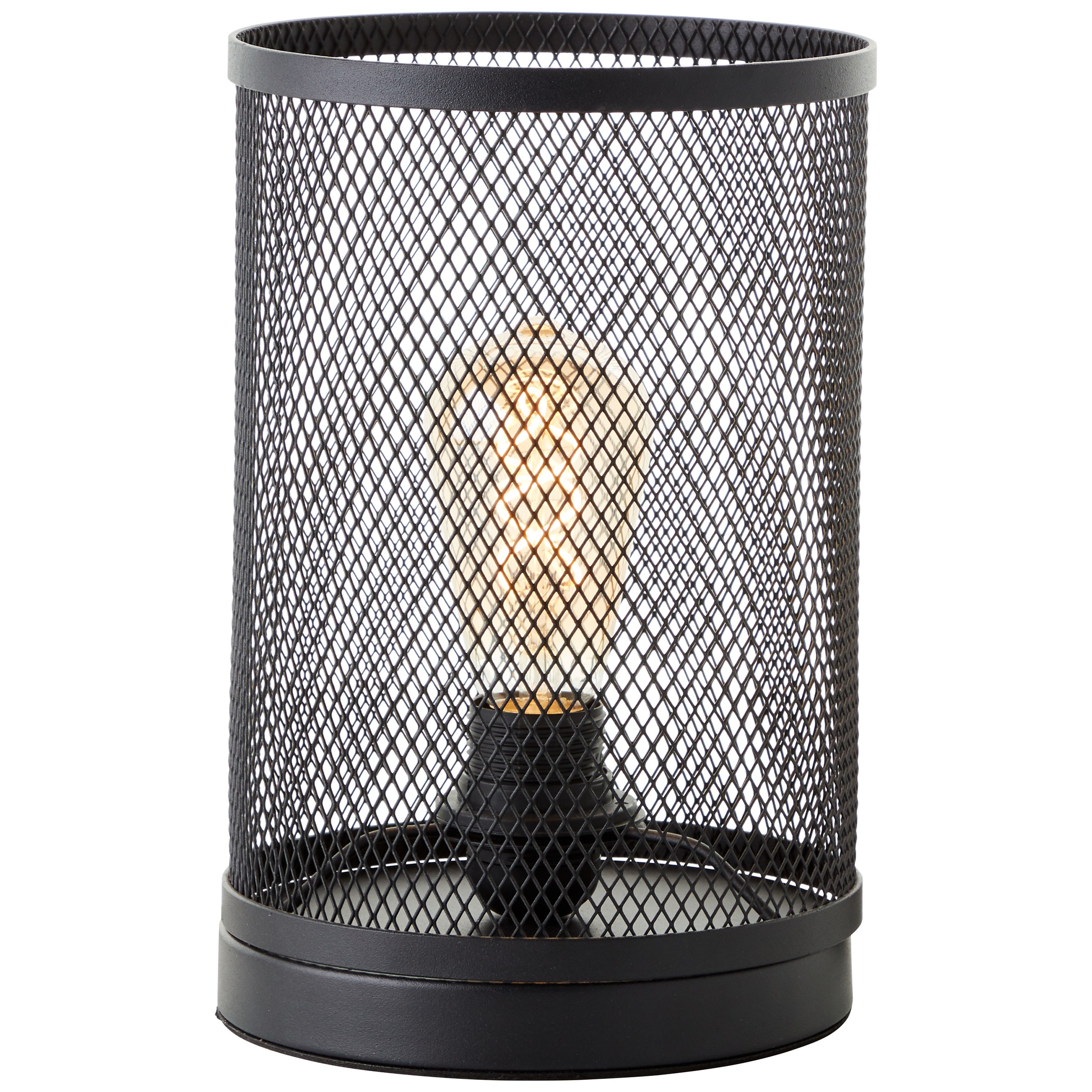 Brilliant Tischleuchte »Maze«, 1 flammig, Leuchtmittel E27 | ohne Leuchtmittel, 28 x 18 cm, E27, Metall, schwarz korund