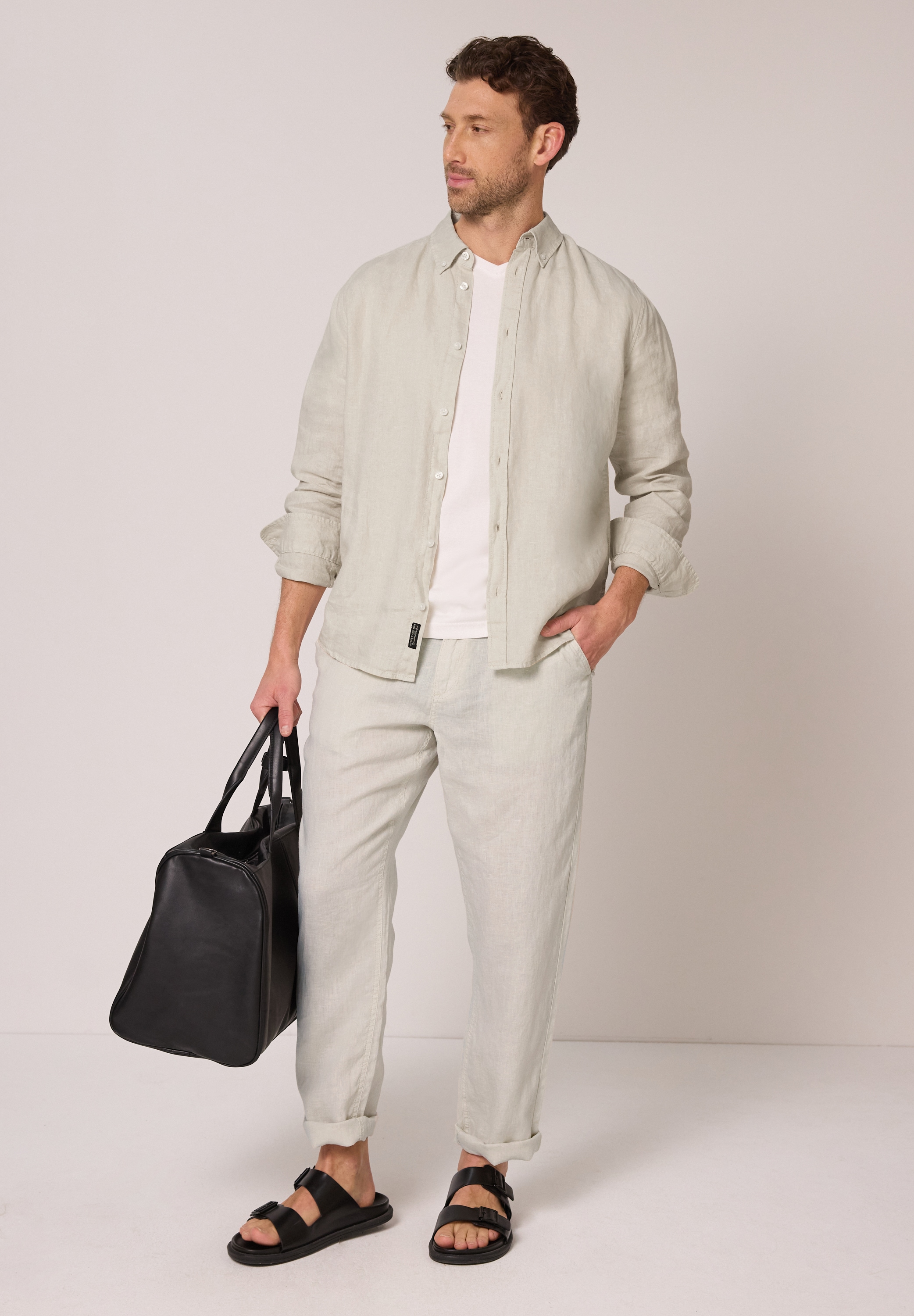 STREET ONE MEN Leinenhemd aus Leinen