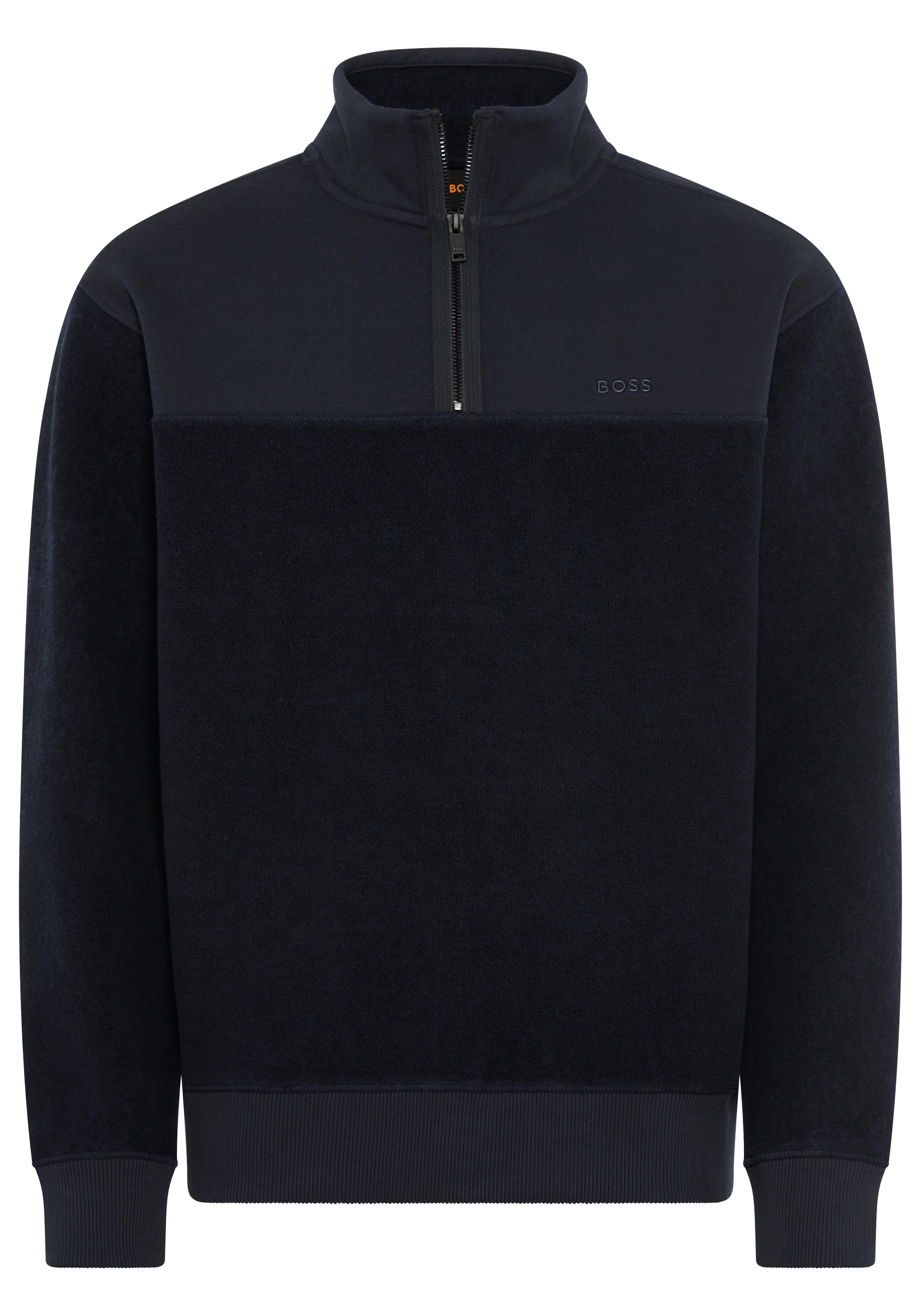 BOSS ORANGE Sweatshirt »Ze winterbrush« regular fit, mit Stehkragen und Reißverschluss