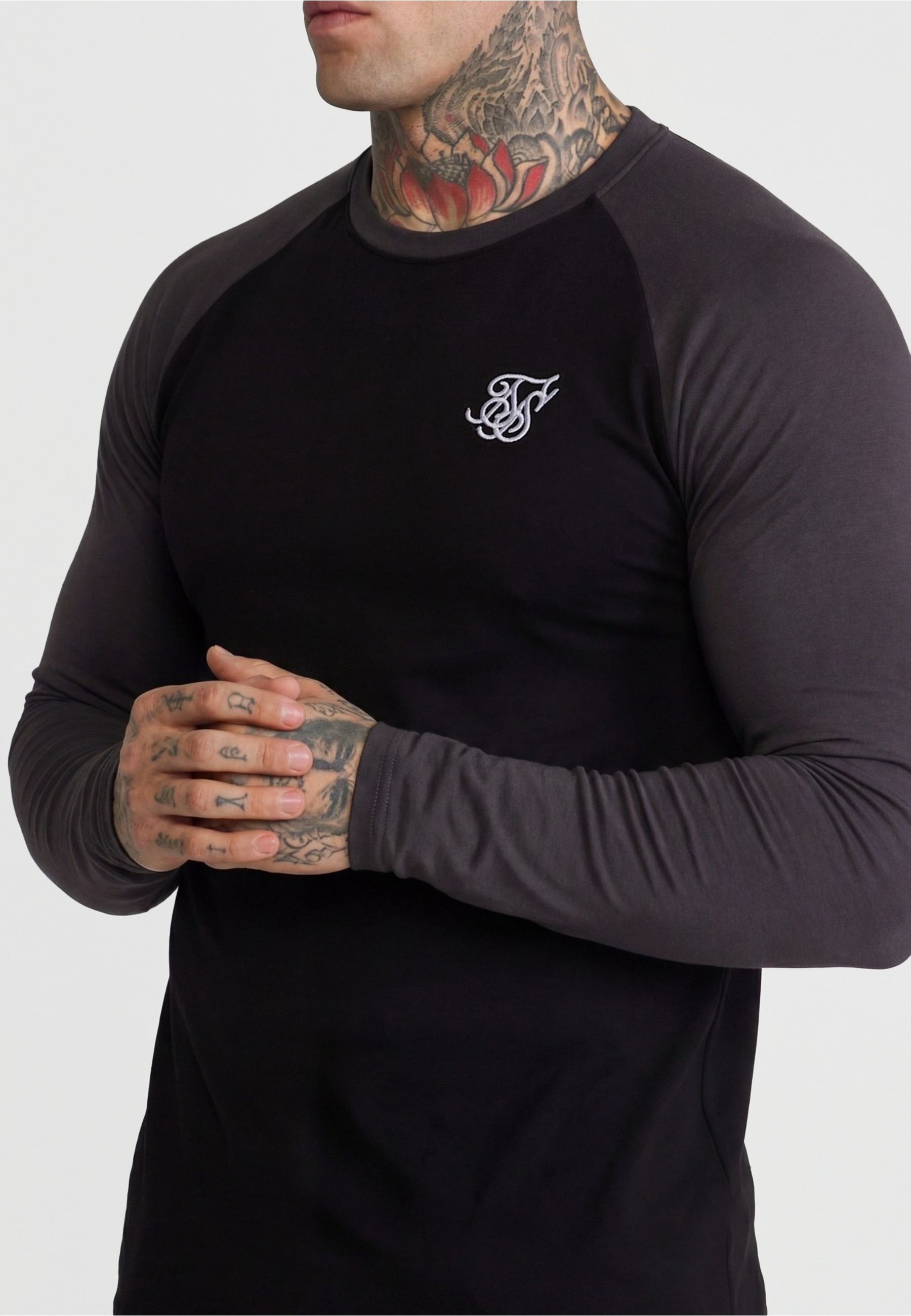 Siksilk Langarmshirt »SikSilk LS Muscle Fit T-Shirt« 1