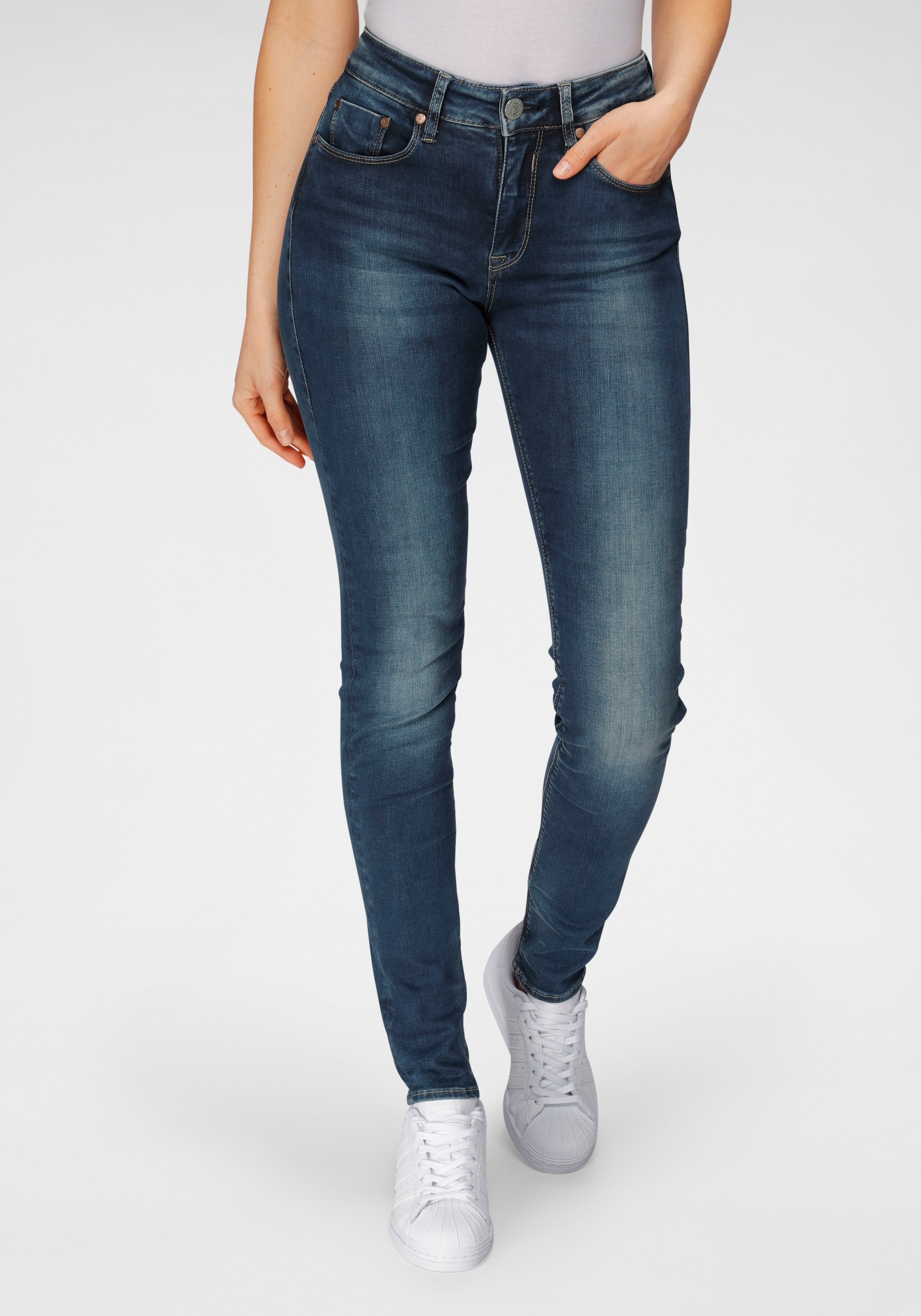 Herrlicher Slim-fit-Jeans "SUPER G SLIM", Reused Denim Powerstretch günstig online kaufen