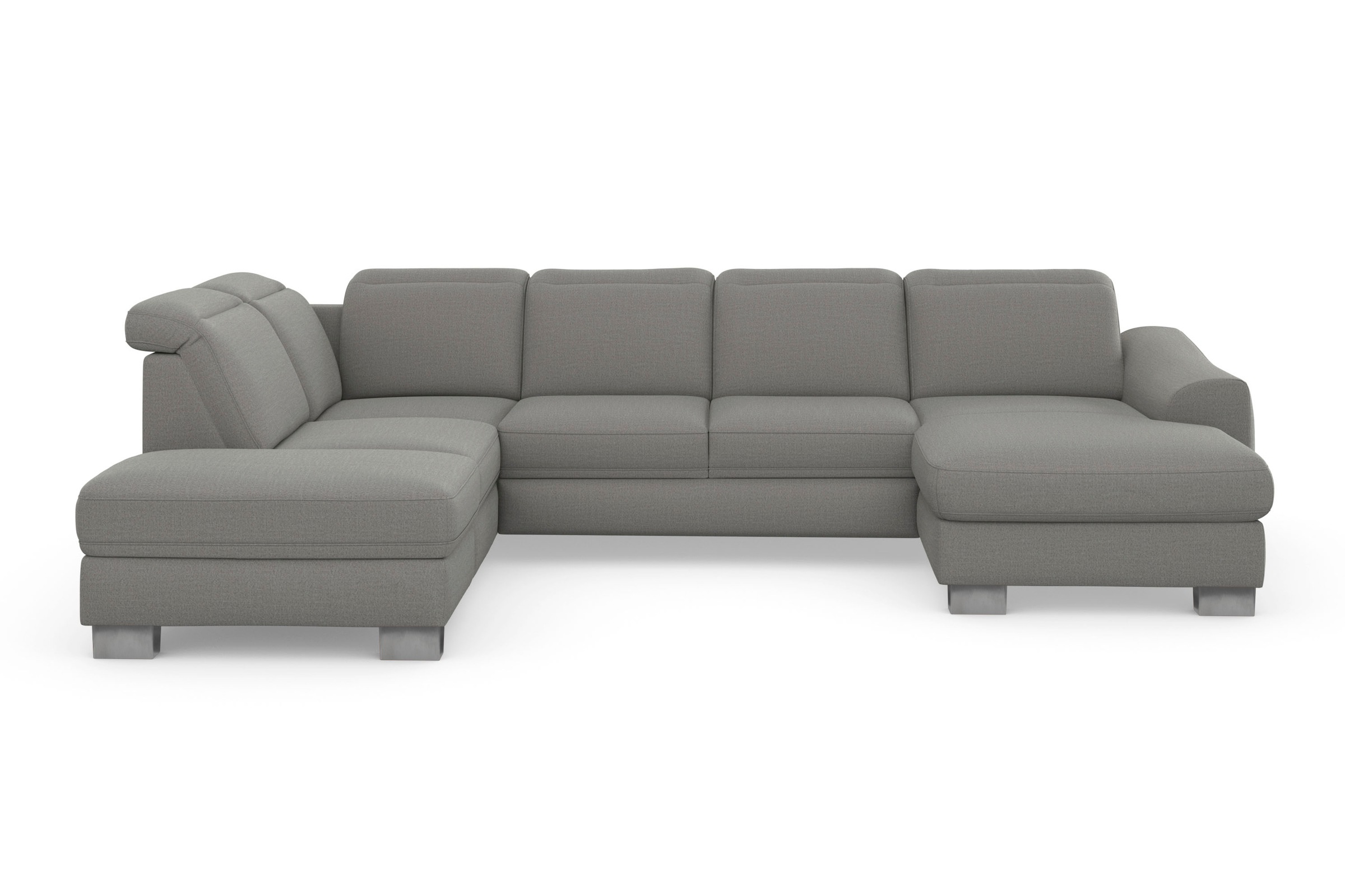 sit&more Wohnlandschaft "Dundee U-Form" mit Federkern und Edelstahlfüßen, w günstig online kaufen