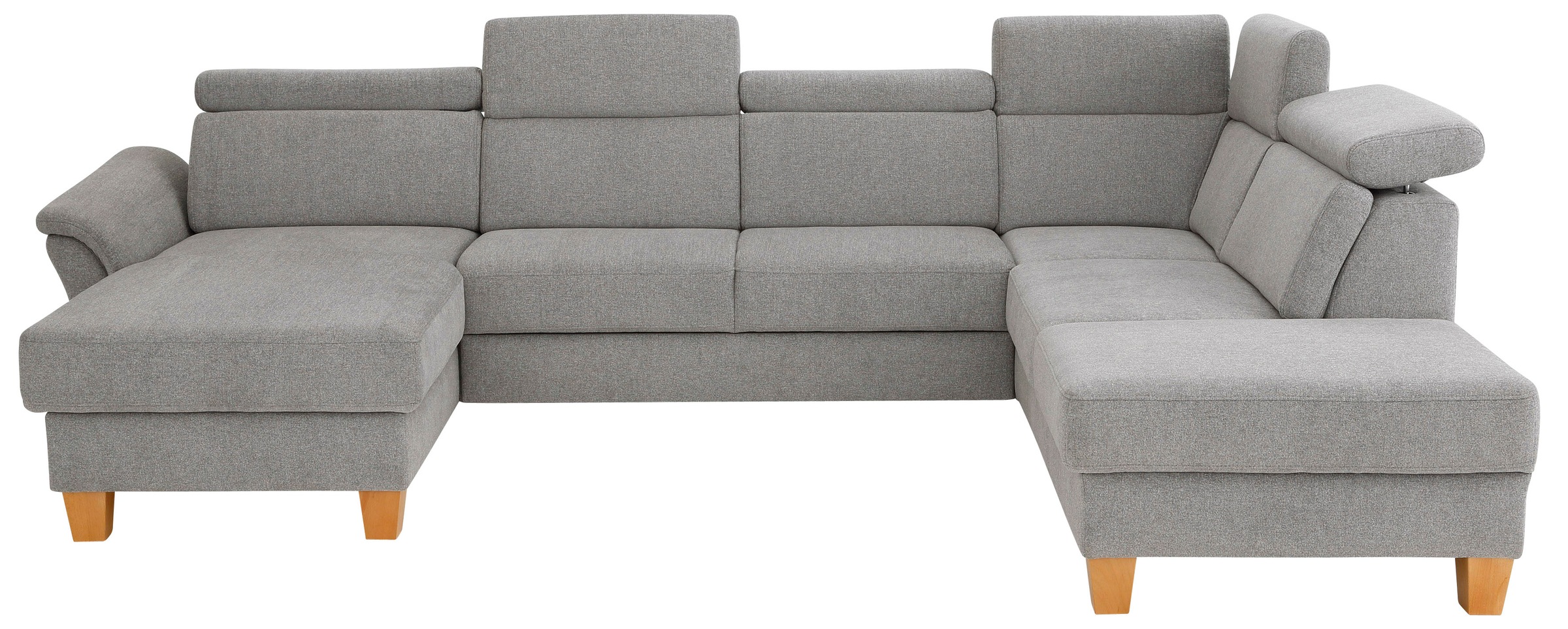 Home affaire Wohnlandschaft "Conville U-Form" Kopfteilverstellung wahlweise günstig online kaufen