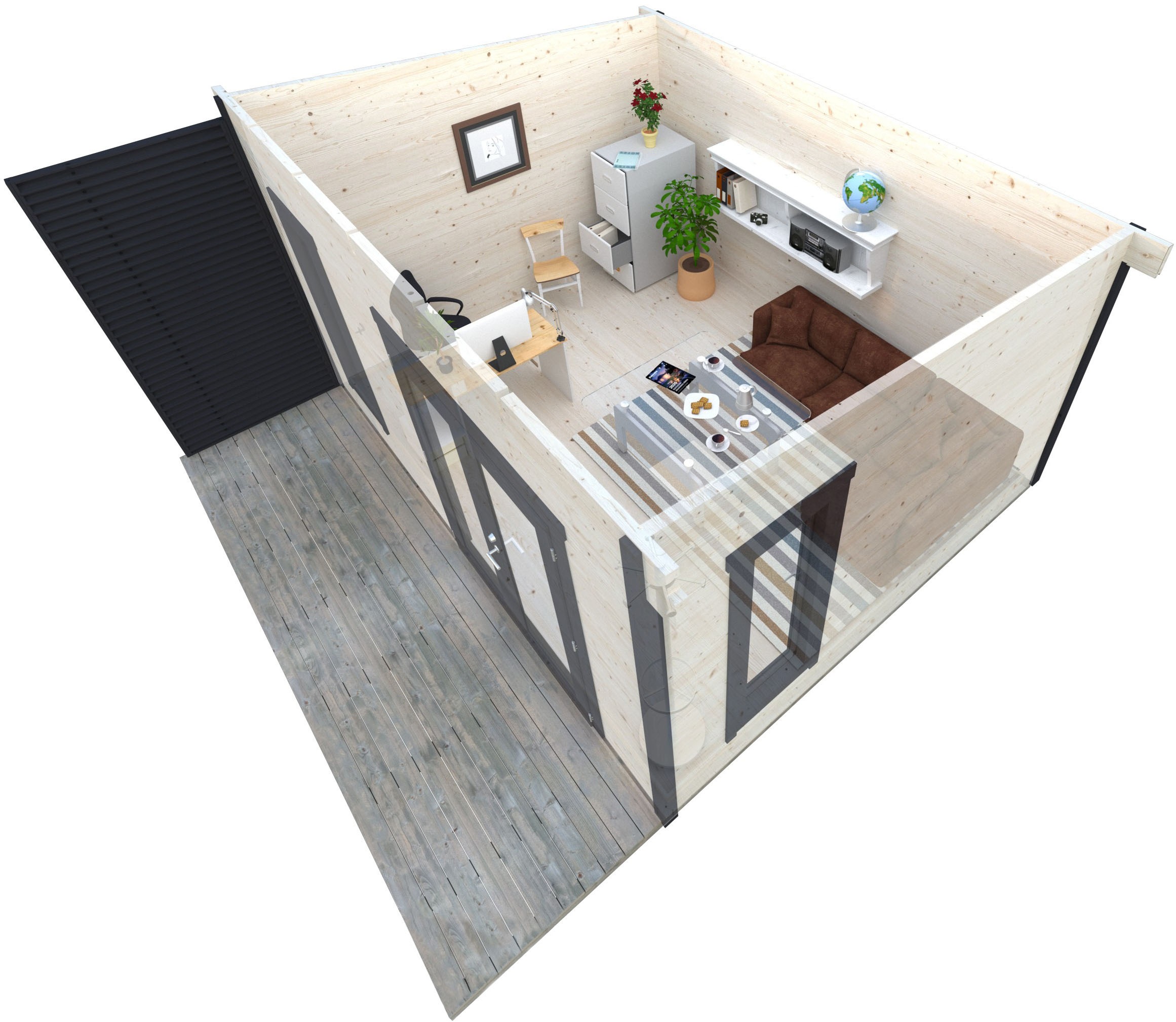 Palmako Gartenhaus »Grace« verschiedene Farben