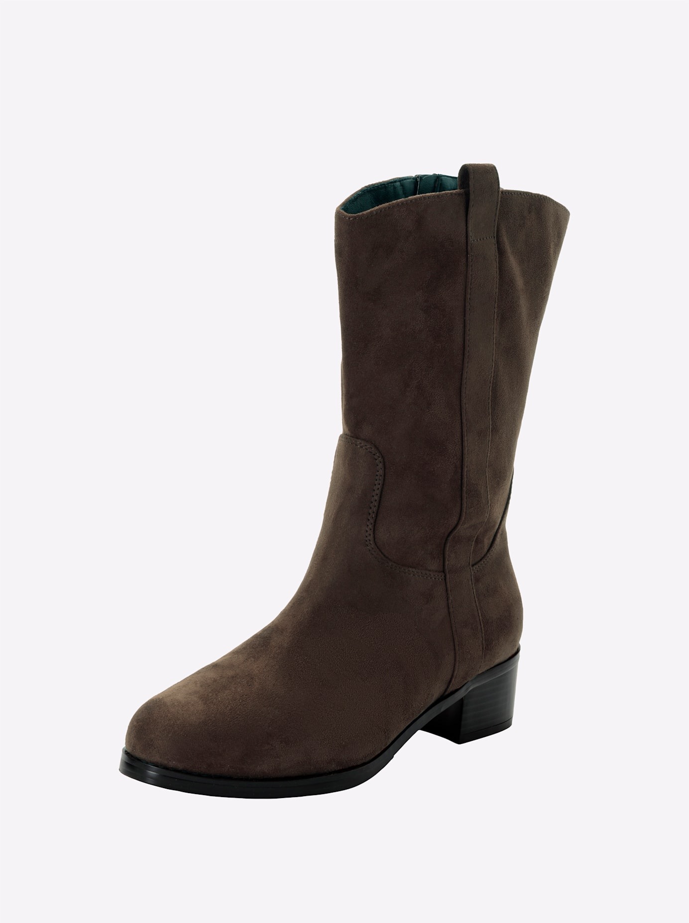 SHEEGO Damen Weitschaftstiefel, Gr. 40schoko, Lederimitat, Schuhe