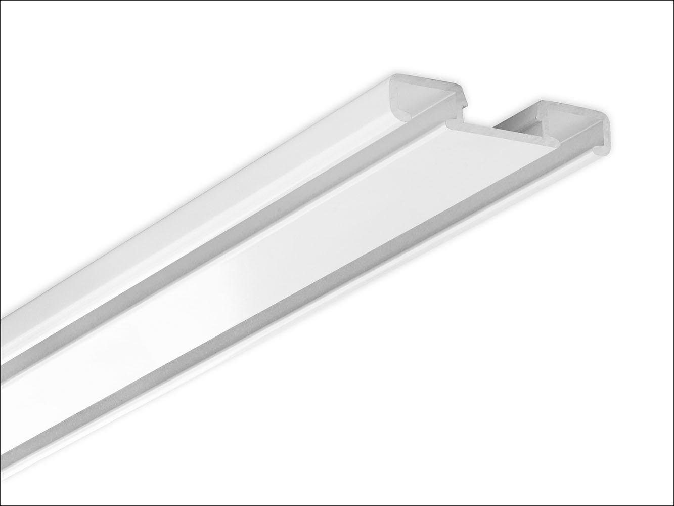 Thumbnail - Good Life Gardinenschiene "Samu" 2 läufig-läufig Fixmaß extra flache Alu-Schiene