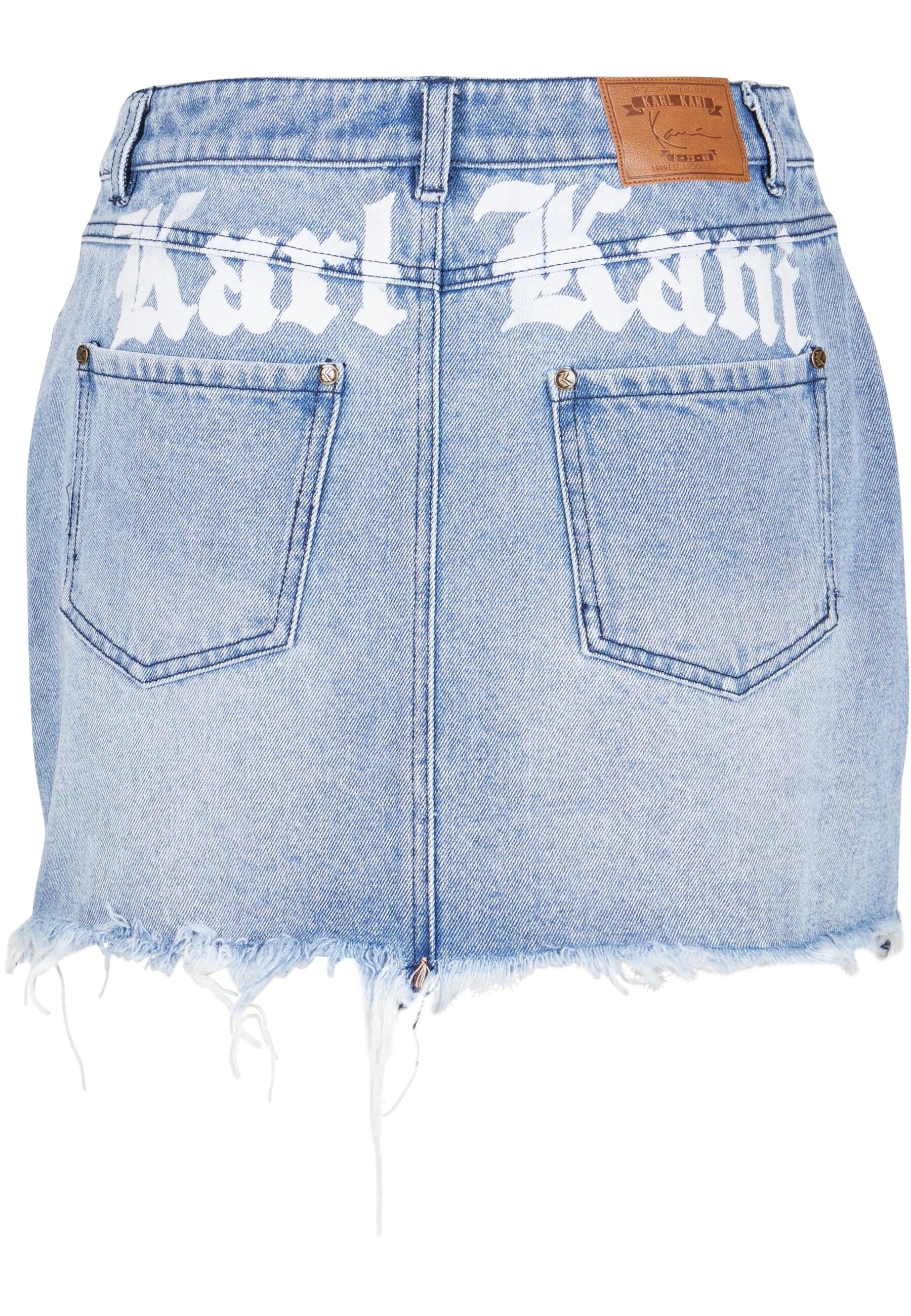 Karl Kani Sommerrock »Karl Kani Damen Karl Kani OG Old English Denim Skirt«, (1 tlg.)