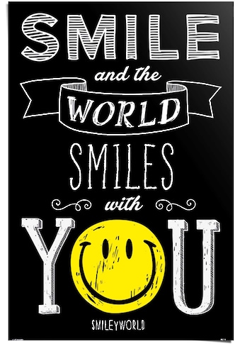 Reinders! Poster »Smiley world smiles with you« ...