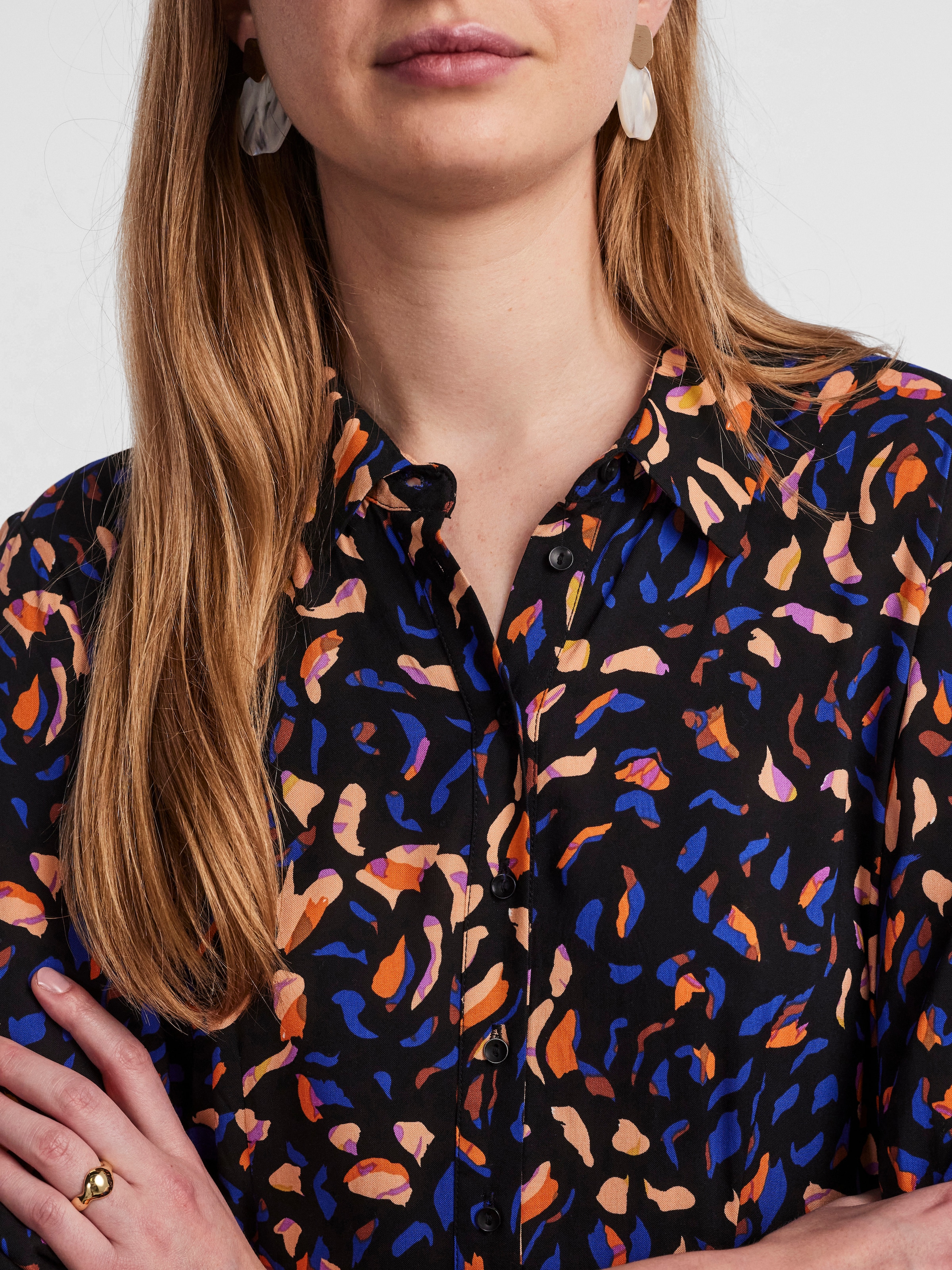 Y.A.S Hemdblusenkleid »YASSAVANNA LONG SHIRT DRESS« Viskose, loose fit