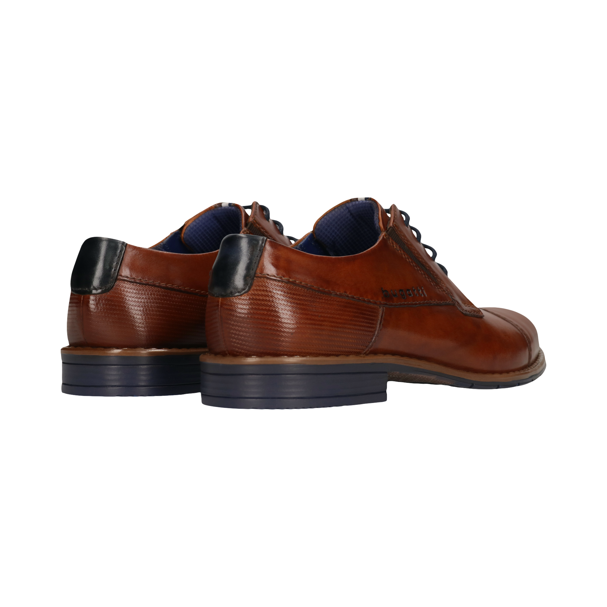 bugatti Schnürschuh, Blockabsatz, Abendschuh, Businessschuh mit Logoprägung günstig online kaufen