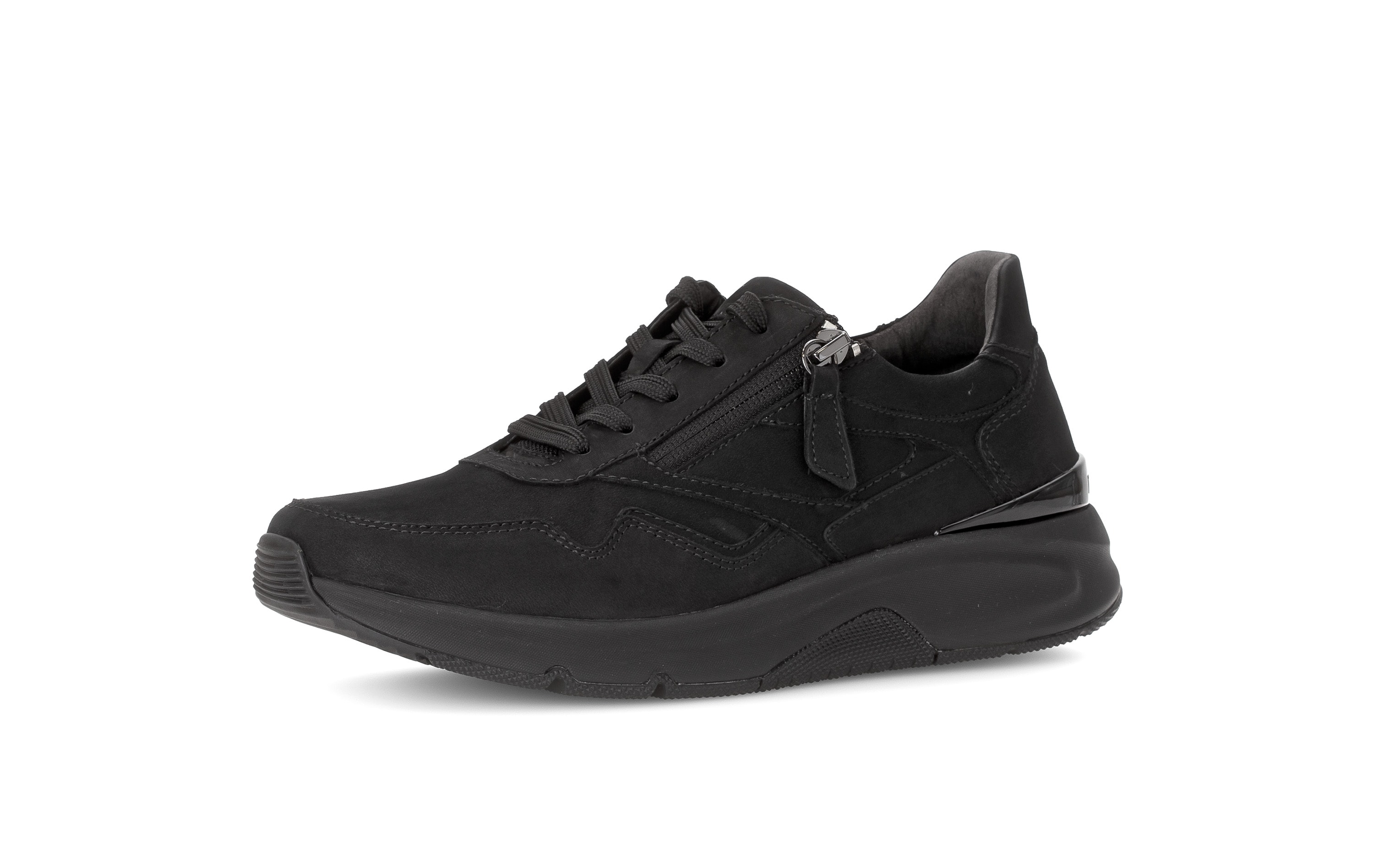 rollingsoft Keilsneaker Schnürschuh, Halbschuh, Freizeitschuh mit Außenreißverschluss